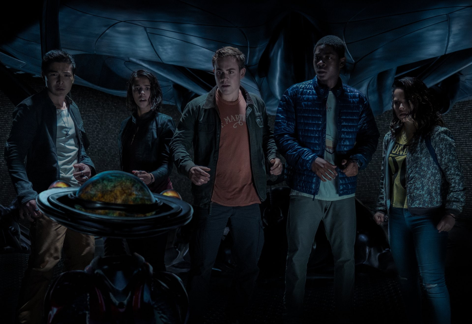 Zack Taylor, 1080P, Jason Lee Scott, Power Rangers (2017), Dacre Montgomery, Becky G, Ludi Lin, Kimberly Hart, Trini Kwan, Movie, Alpha 5 (Power Rangers), HD Wallpaper