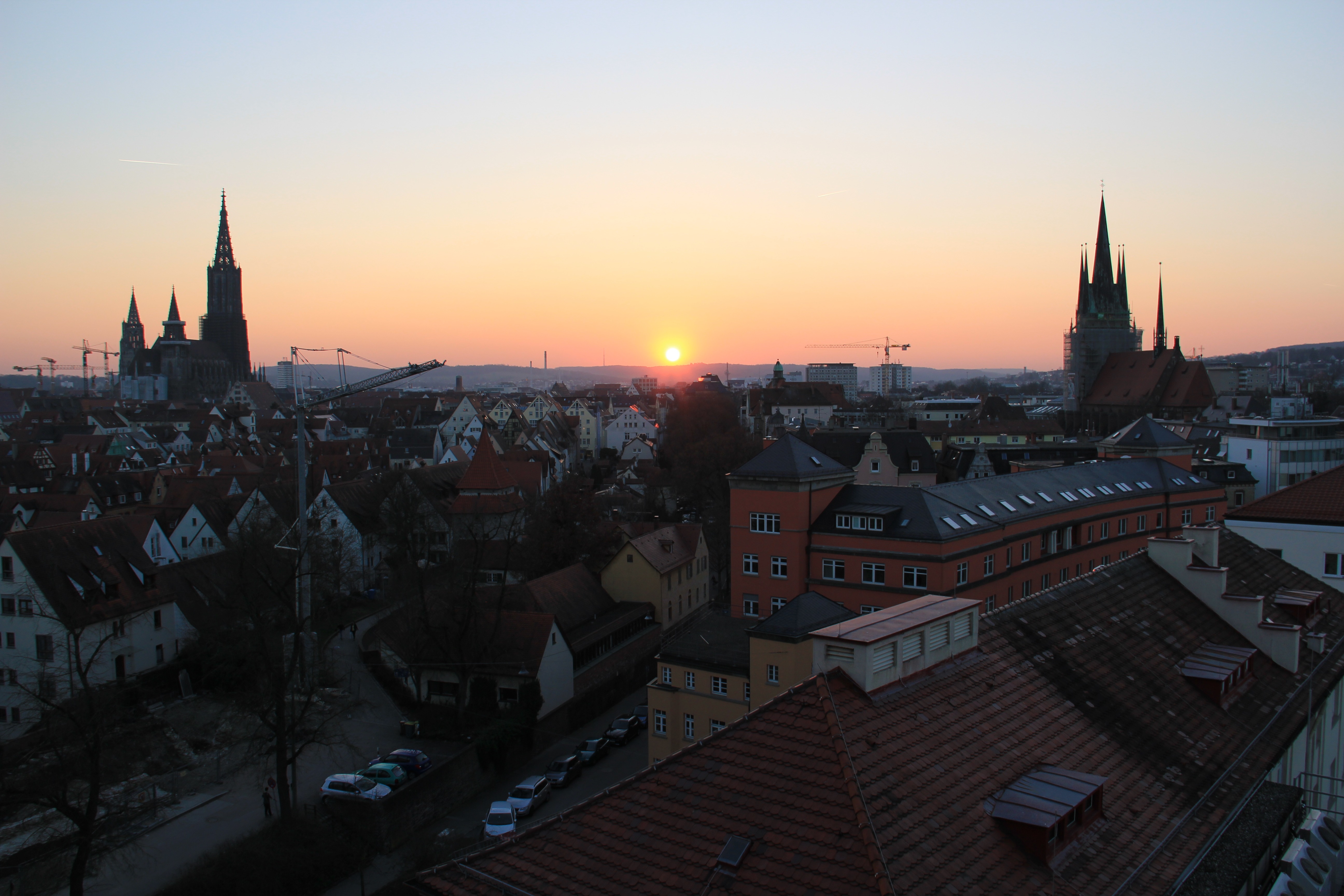 nature, cityscape, crowded, 5K, architecture, high angle view, city, townscape, building, spire, tower, religion, münster, place of worship, building exterior, HD Wallpaper