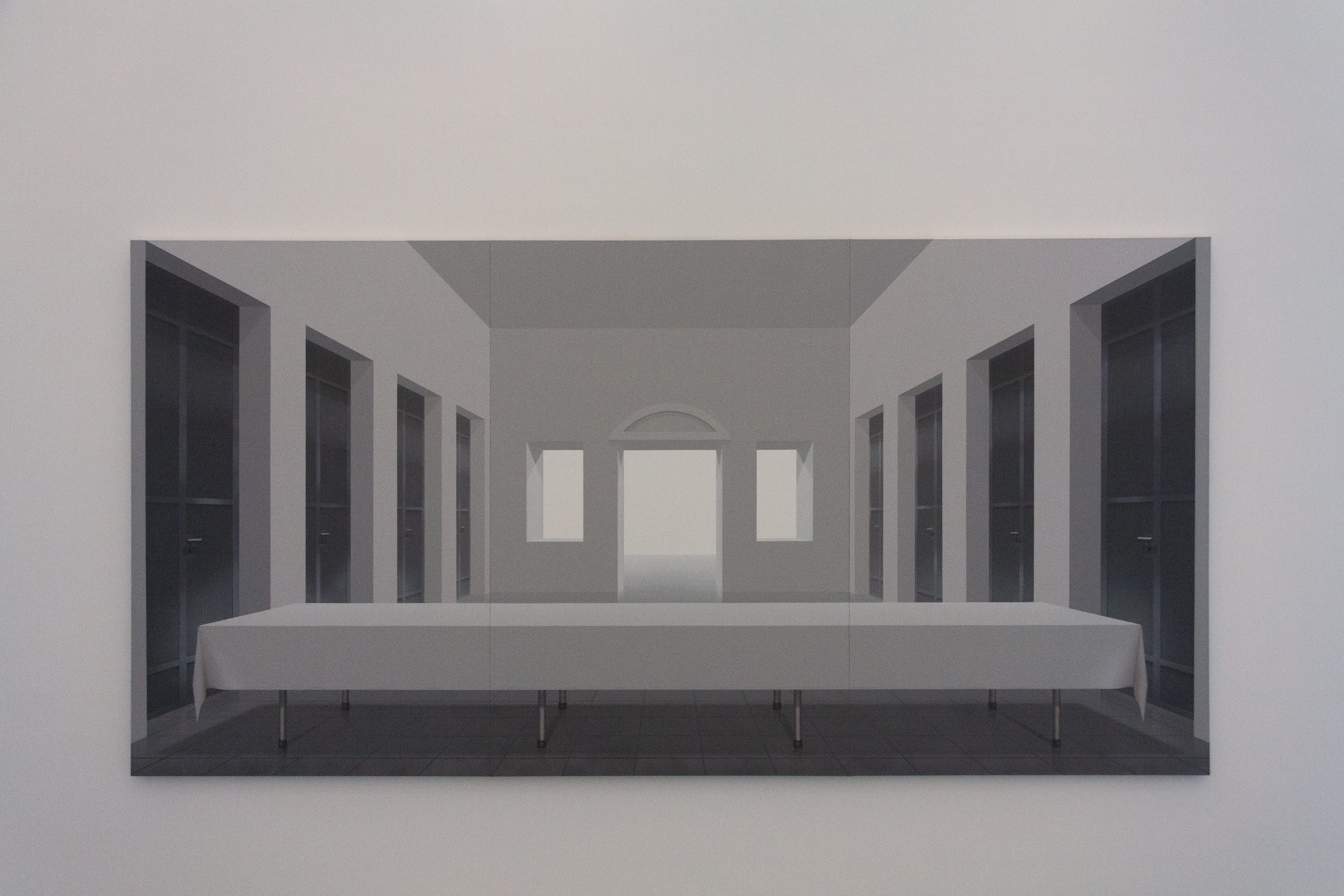day, close-up, ben willikens, absence, grisaille-technik, no people, kunsthalle, architecture, factual, white home, wall, canvas, art, palette of gray nuances, HD Wallpaper