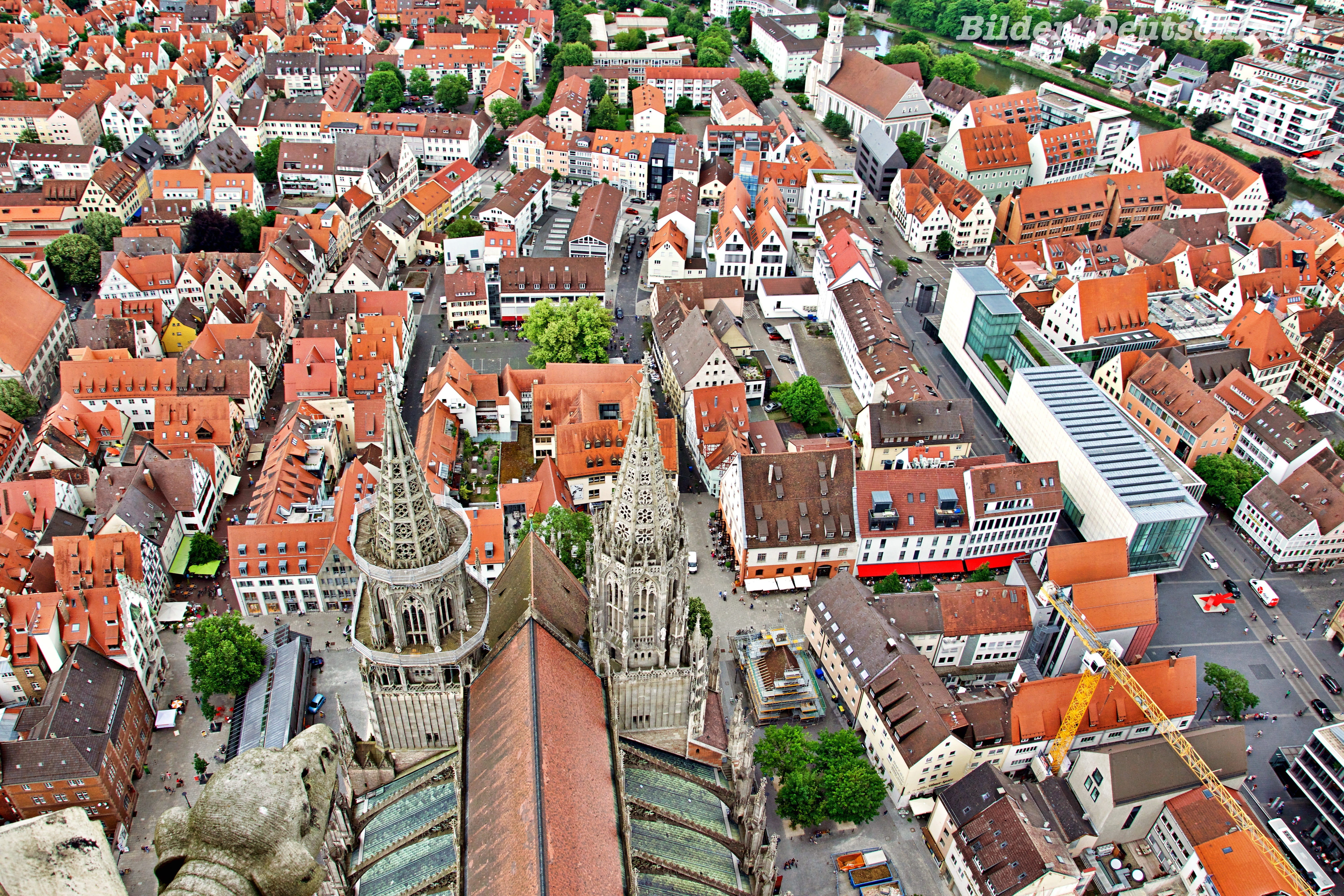 cityscape, cathedral, house, built structure, steeple, germany, münster, high, travel destinations, tower, site, building, residential district, high angle view, HD Wallpaper