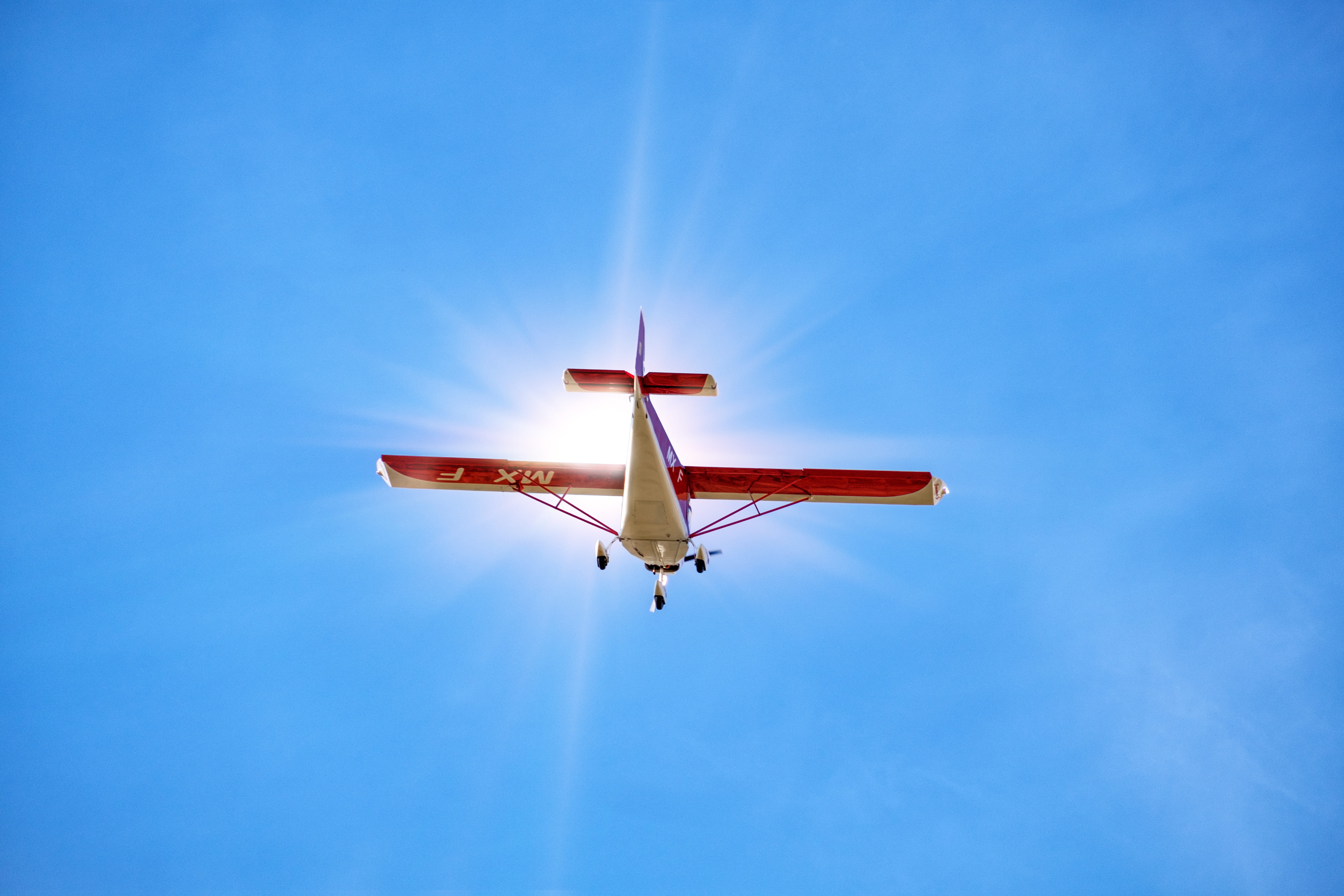 abandoned, mode of transportation, low angle view, go away, aerospace industry, aviation, flying, copy space, go, cloud - sky, outdoors, 5K, no people, HD Wallpaper