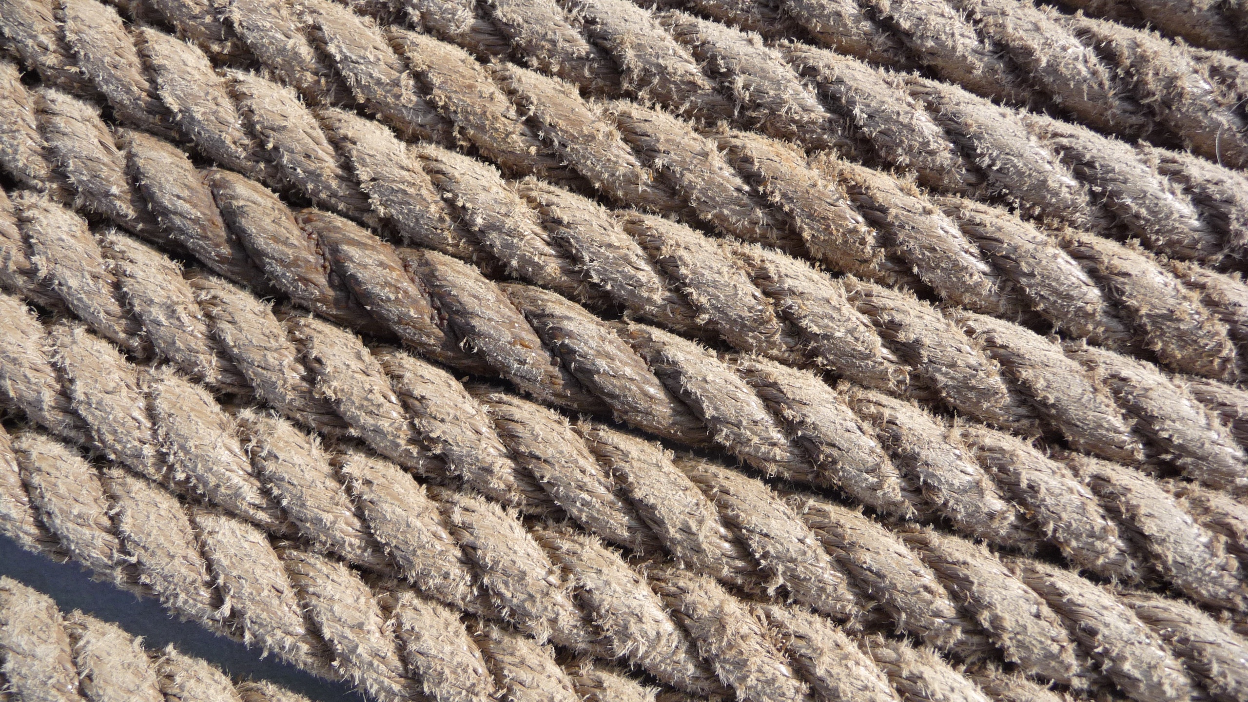 no people, beige, brown, rope, port, outdoors, leash, pattern, ship, strand, full frame, shipping, craft, art and craft, fiber, ship traffic jams, wool, HD Wallpaper