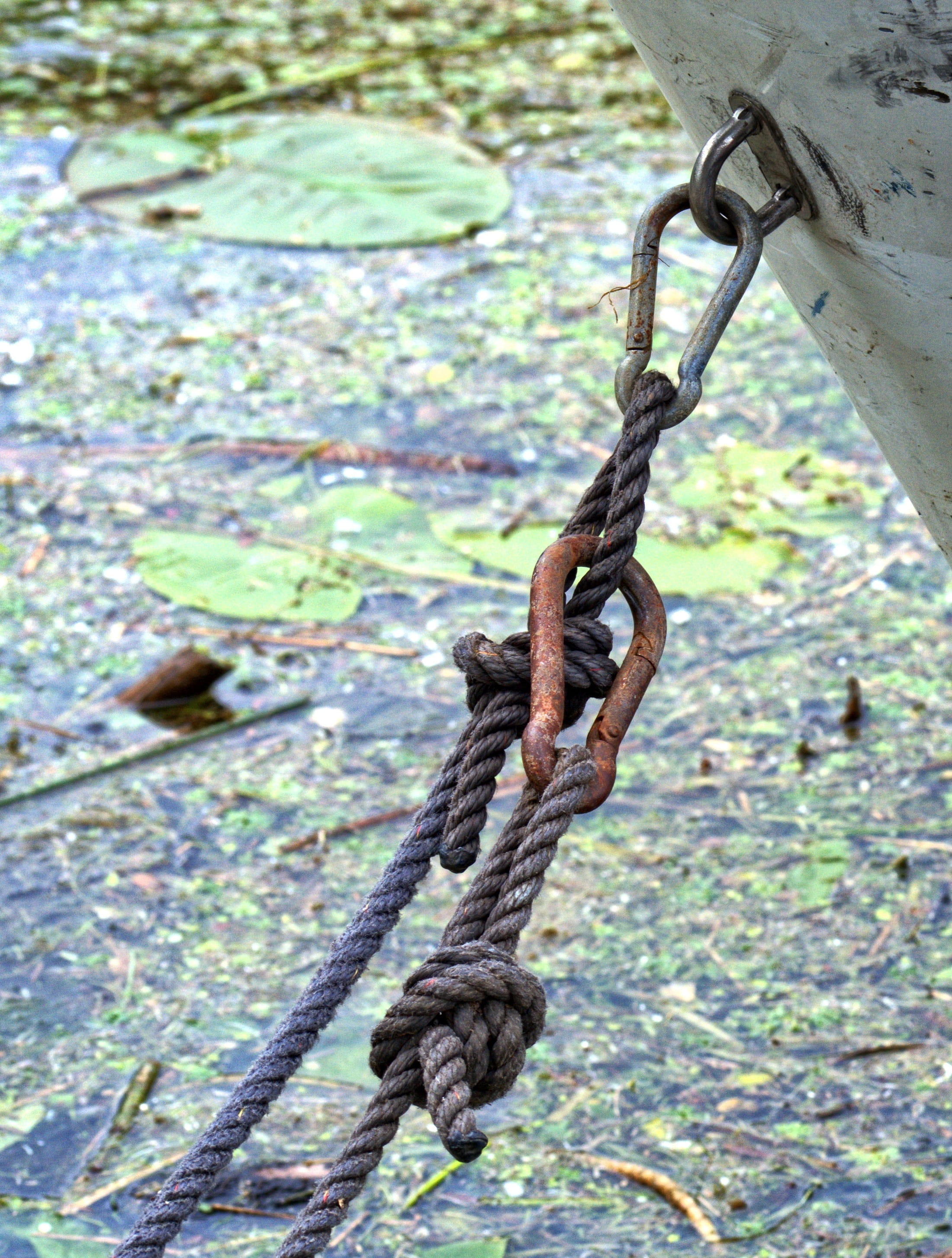 weathered, iron, chain, high angle view, pattern, fixing, focus on foreground, outdoors, metal, no people, woven, knot, water, dew, cordage, rope, ship, Phone HD Wallpaper