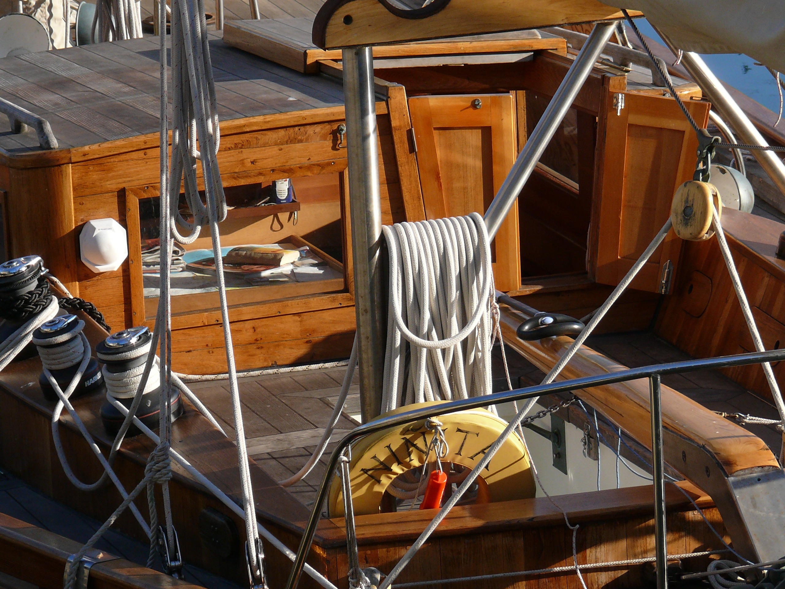 high angle view, sailing, rope, water, chair, travel, sunlight, sailing boat, mode of transportation, maritime, former, boat, seat, architecture, wood, HD Wallpaper