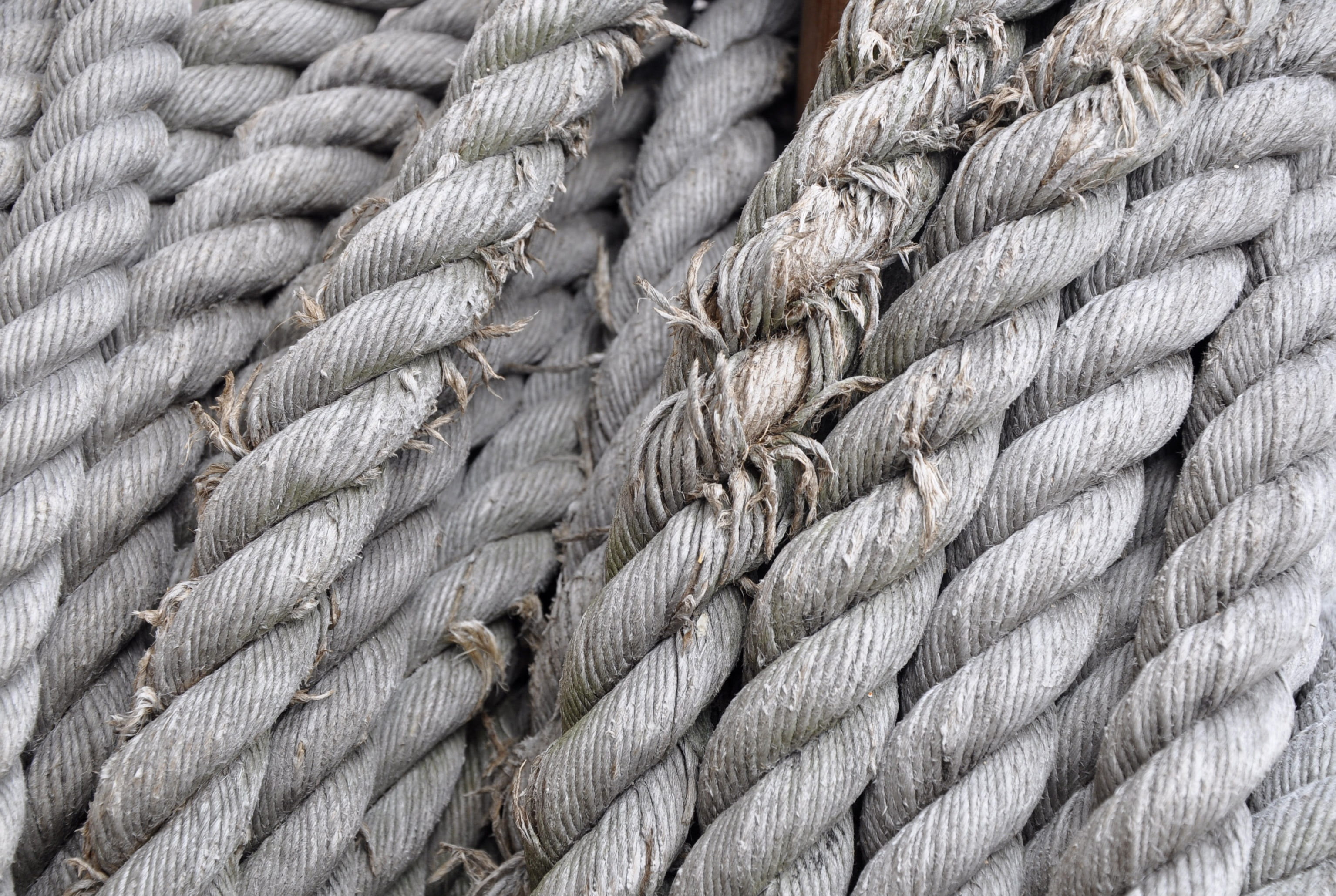 woven, simple, large group of objects, high angle view, repetition, backgrounds, rope, braided, no people, 2K, outdoors, pattern, texture, still life, HD Wallpaper