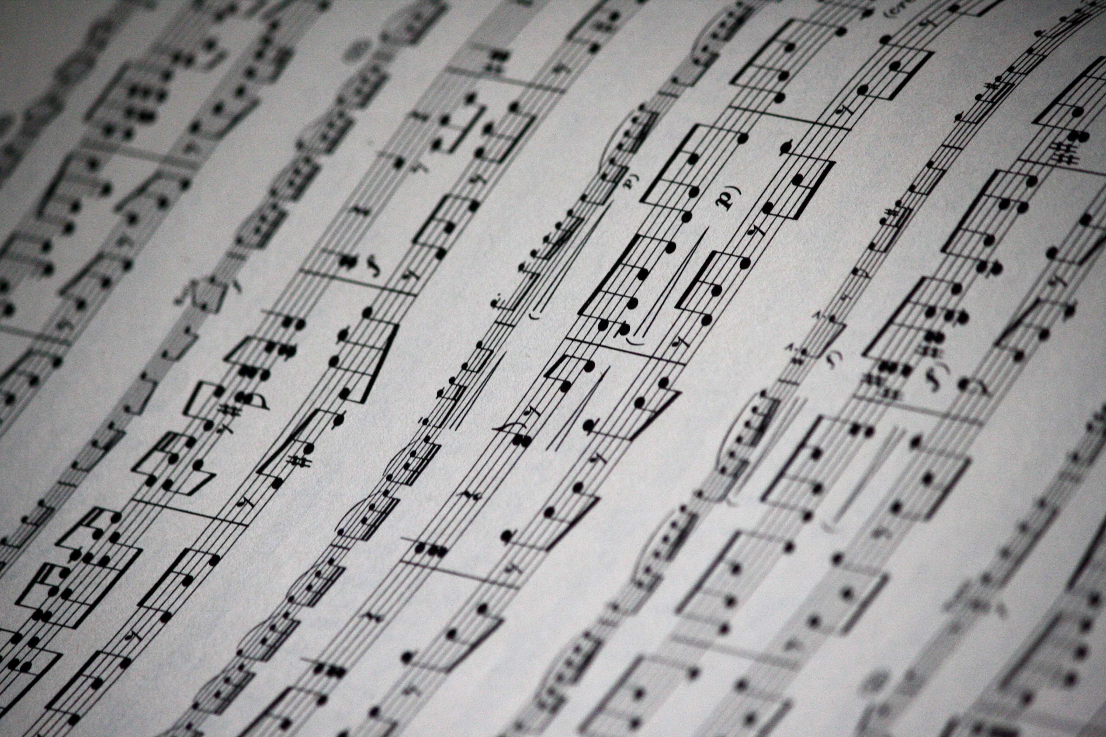 performance, paper, education, mood, full frame, orchestra, arts culture and entertainment, sheet music, close-up, backgrounds, writing, arrangement, music, HD Wallpaper