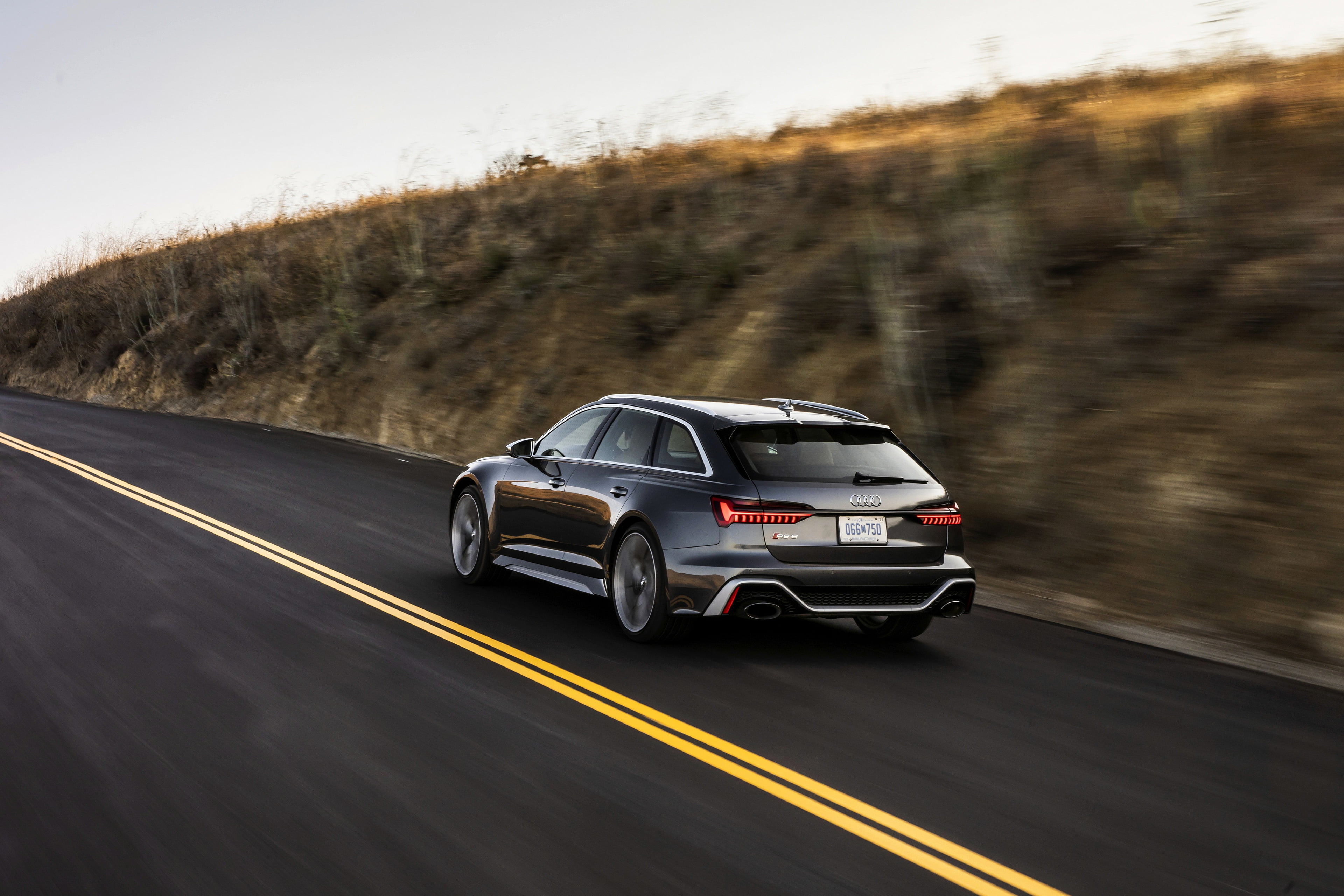 markup, 2019, dark gray, V8 Twin-Turbo, speed, Audi, universal, asphalt, RS 6, 2020, RS6 Avant, 4K, HD Wallpaper
