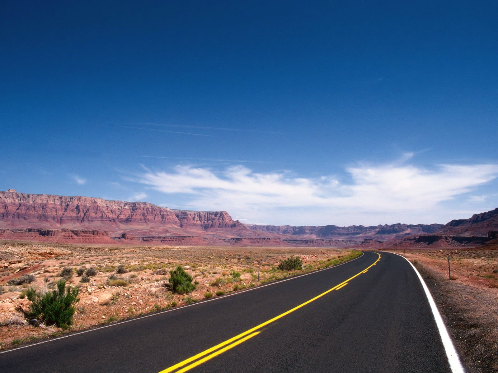 non-urban scene, double yellow line, climate, asphalt, road marking, land, diminishing perspective, tranquil scene, scenics - nature, markup, environment, HD Wallpaper