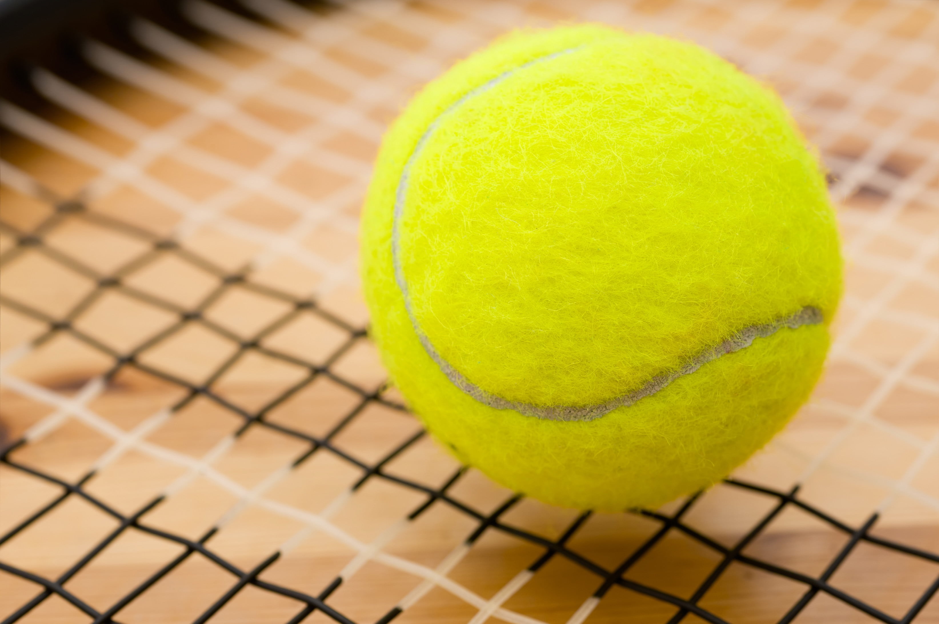 racket, tennis, equipment, competitive Sport, wire, activity, single Object, wire mesh, indoors, playing, net, hobbies, green, court, sport, 2K, sports And Fitness, HD Wallpaper