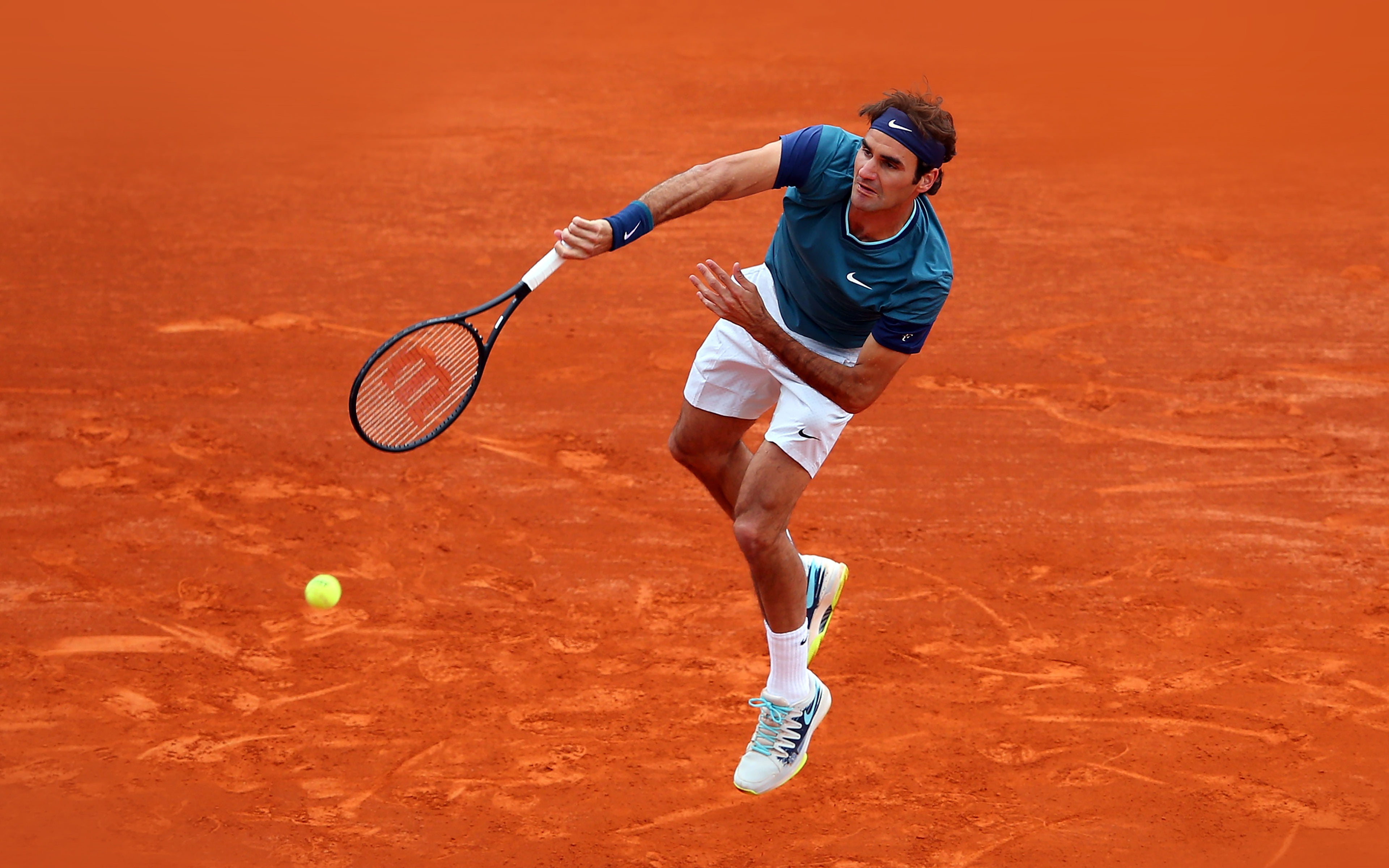 full length, federer, sport, athlete, competition, exercising, motion, healthy lifestyle, tennis racket, playing, racket, sports clothing, lifestyles, 4K, HD Wallpaper