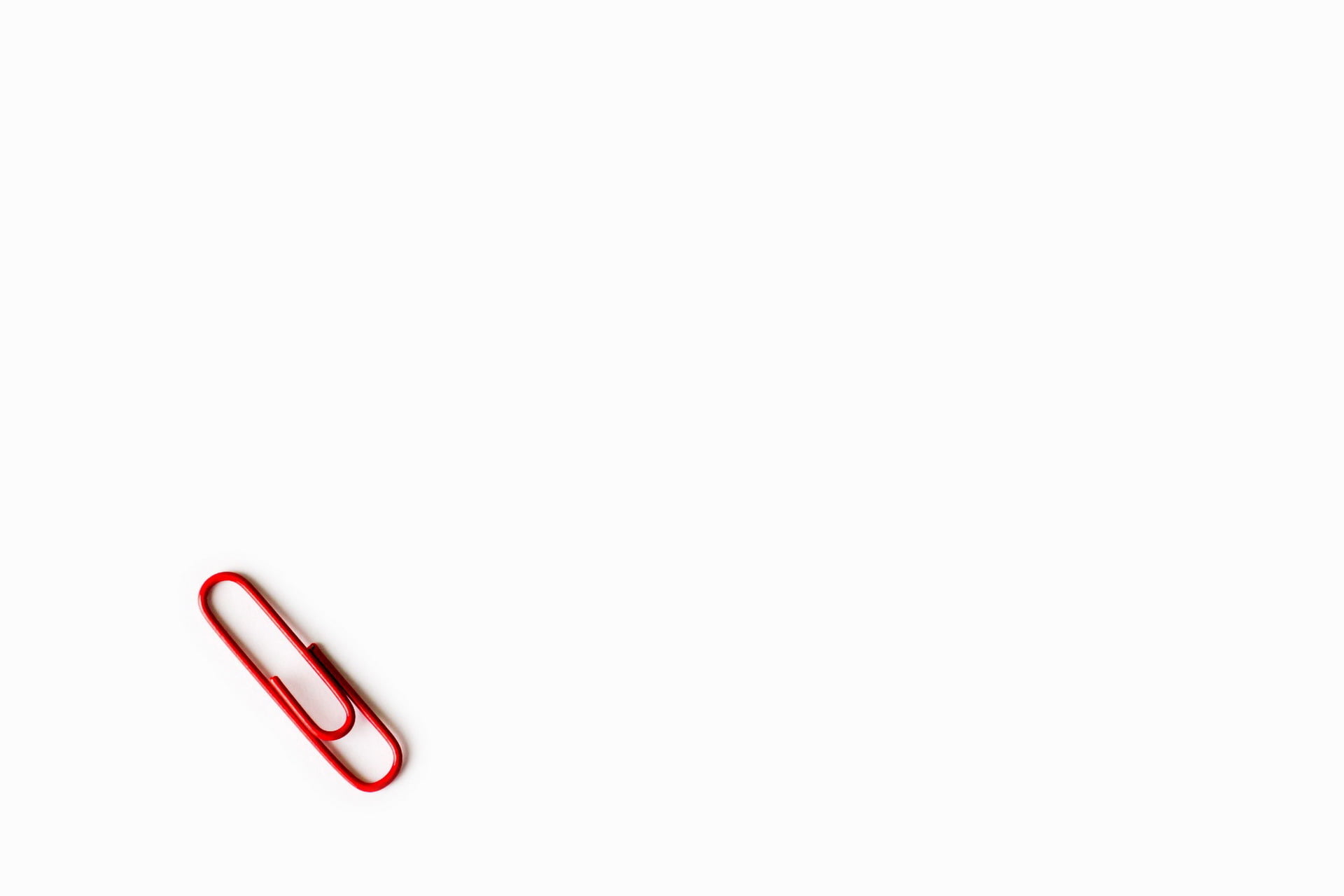 no People, cut out, paper Clip, paper, high angle view, simplicity, office Supply, isolated, white color, 1080P, single Object, indoors, three objects, HD Wallpaper
