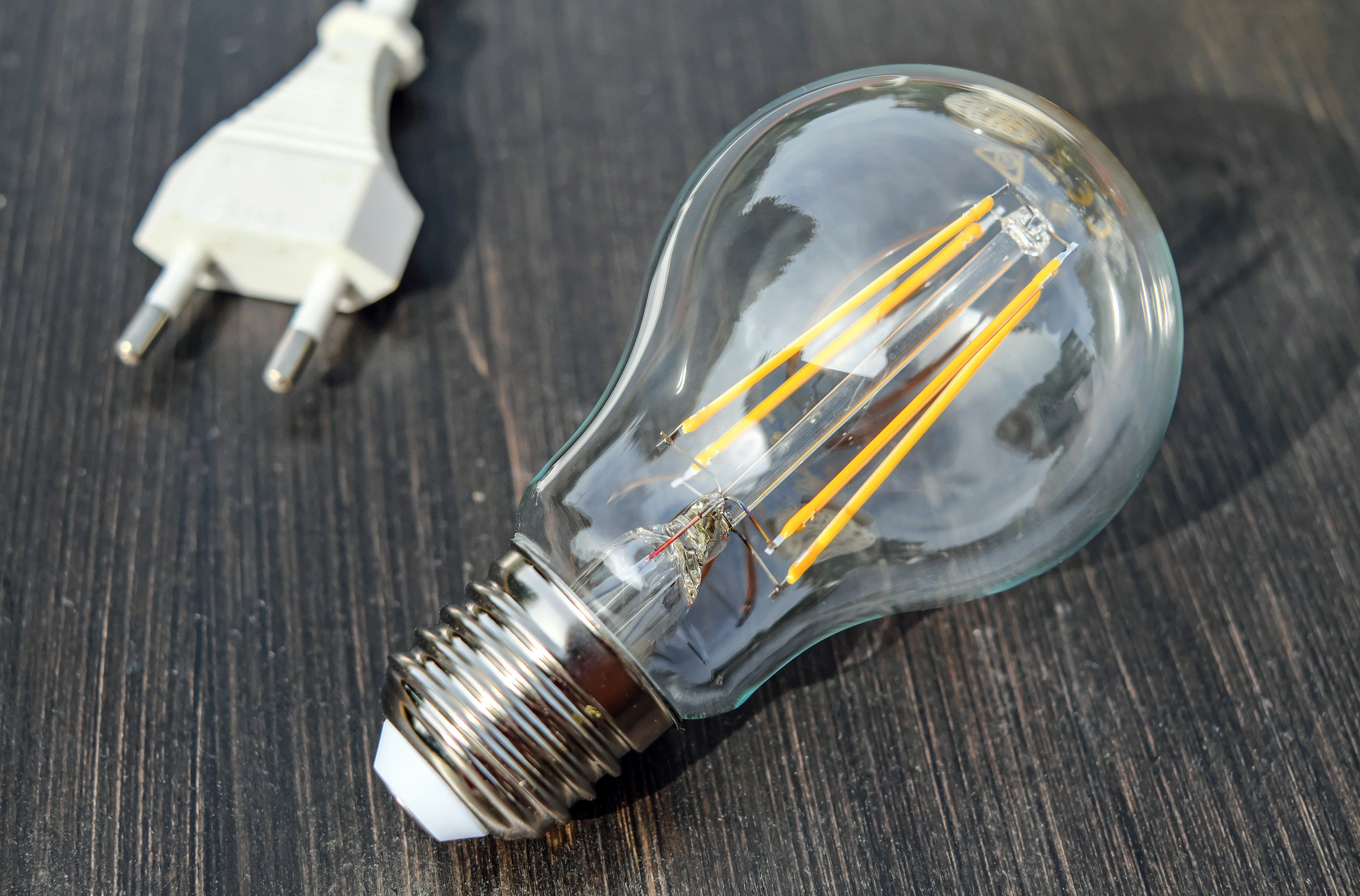 gray, bulb, lighting equipment, power, still life, light, technology, bulbs, innovation, indoors, pear, no people, high angle view, security, focus on foreground, HD Wallpaper
