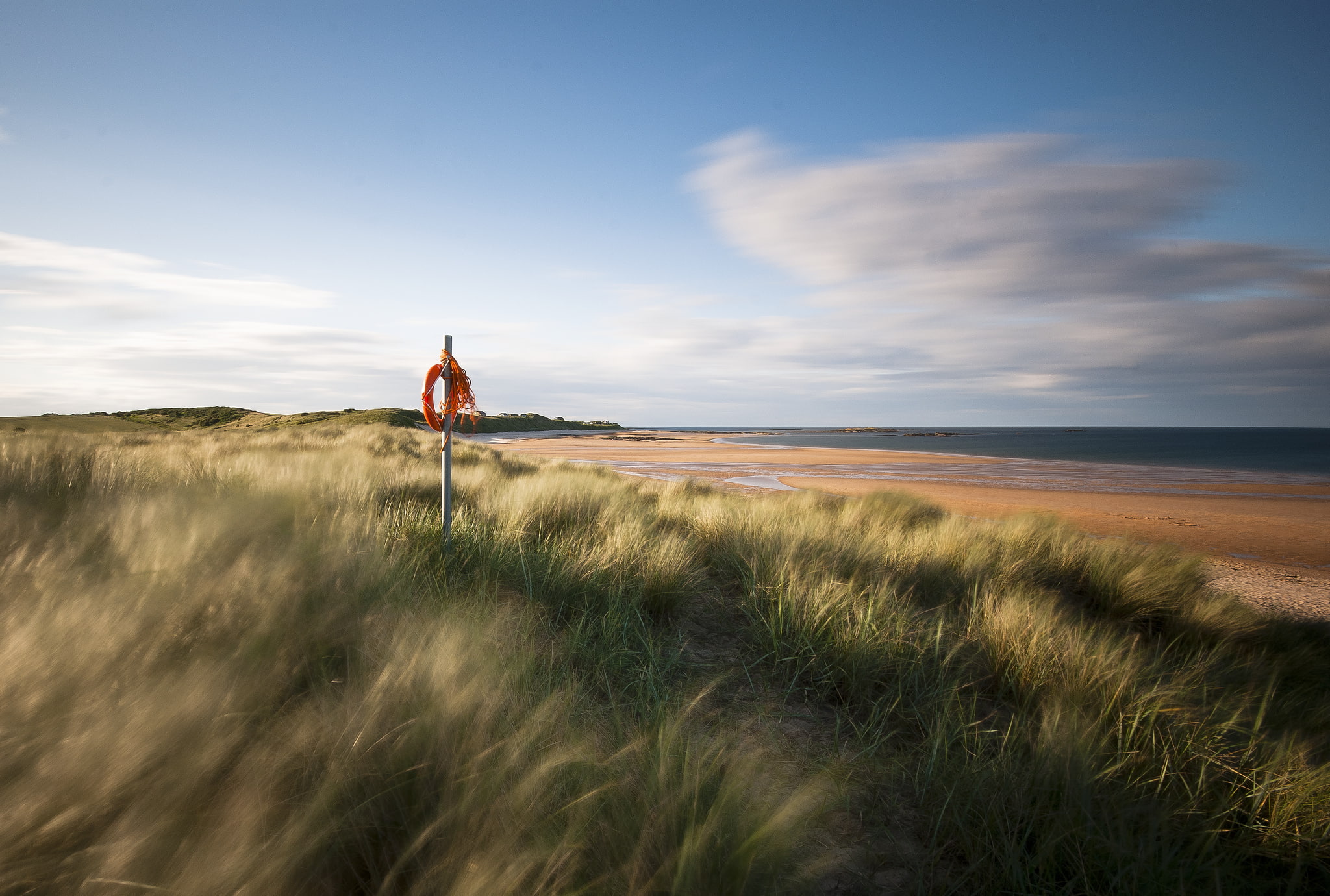 1080P, UK, grass, England, sea, lifeline, shore, sand, HD Wallpaper