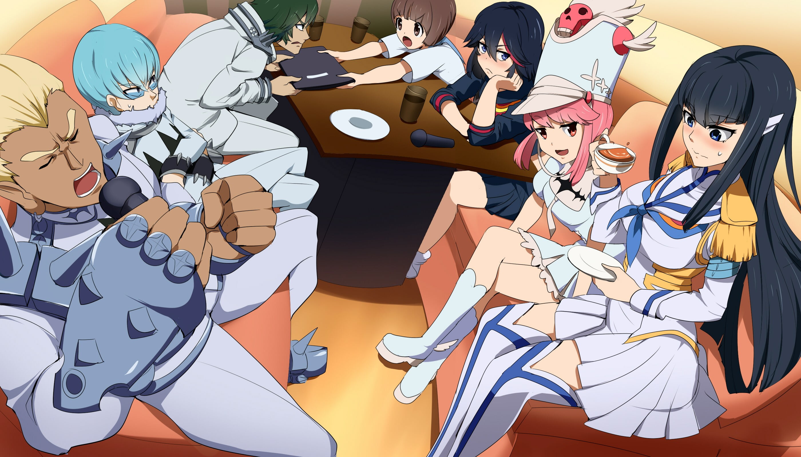 representation, young adult, creativity, women, emotion, happiness, high angle view, Kill la Kill, lifestyles, young women, real people, Sanageyama Uzu, HD Wallpaper