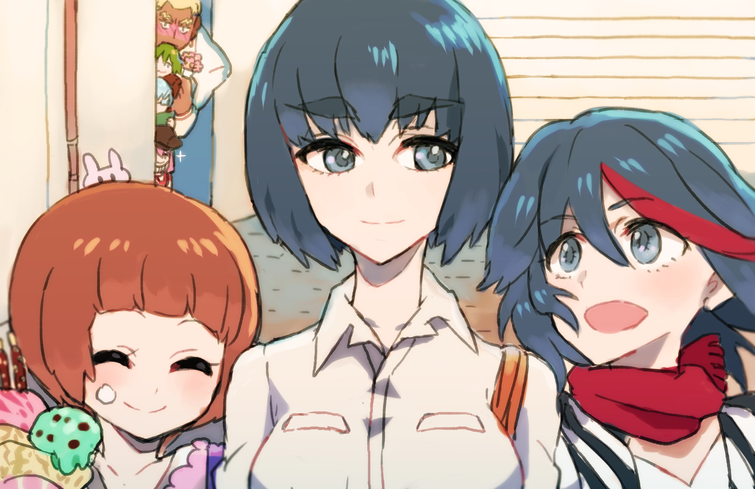 1080P, Mankanshoku Mako, halloween, close-up, art and craft, religion, representation, human representation, male likeness, spooky, creativity, Kill la Kill, HD Wallpaper