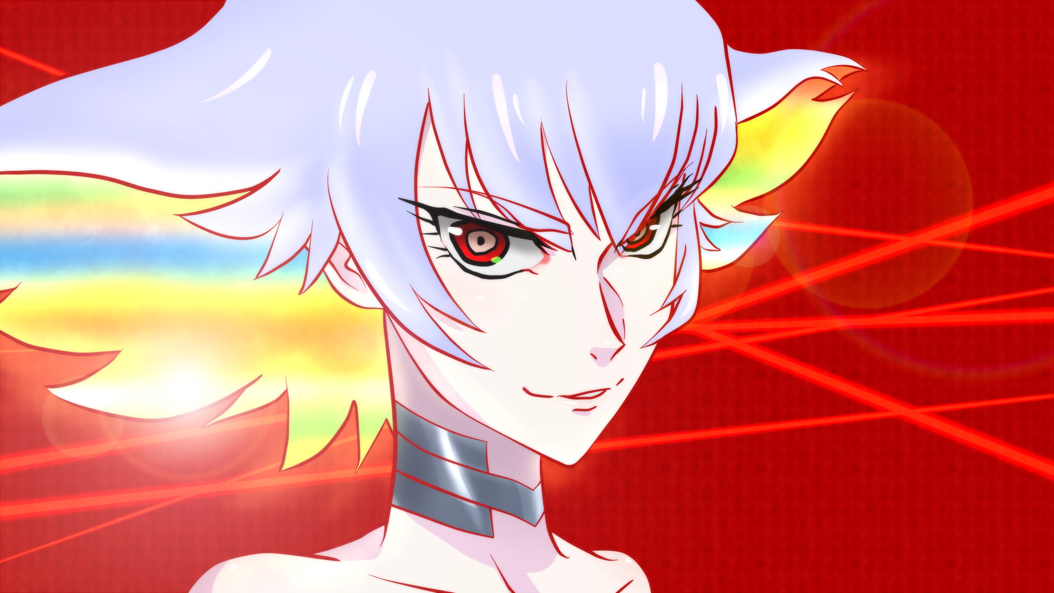 lifestyles, real people, one person, Kill la Kill, nature, 1080P, day, Kiryuin Ragyou, close-up, creativity, sunlight, outdoors, red, representation, art and craft, HD Wallpaper
