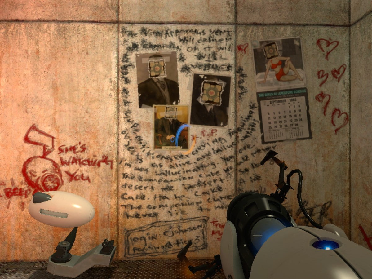 telephone, dirty, dirt, text, 480P, retro styled, graffiti, no people, indoors, technology, script, antique, connection, wall, digital art portal camera easter eggs cave johnson video games portal gun, HD Wallpaper