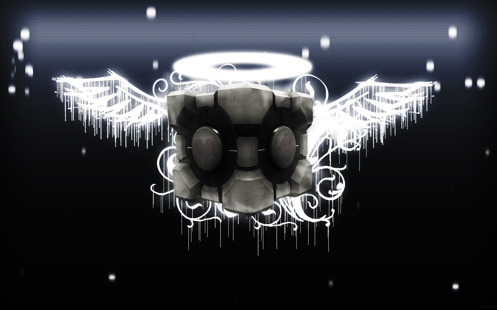 720P, portal, video games, hd, cube, companion, halo, HD Wallpaper