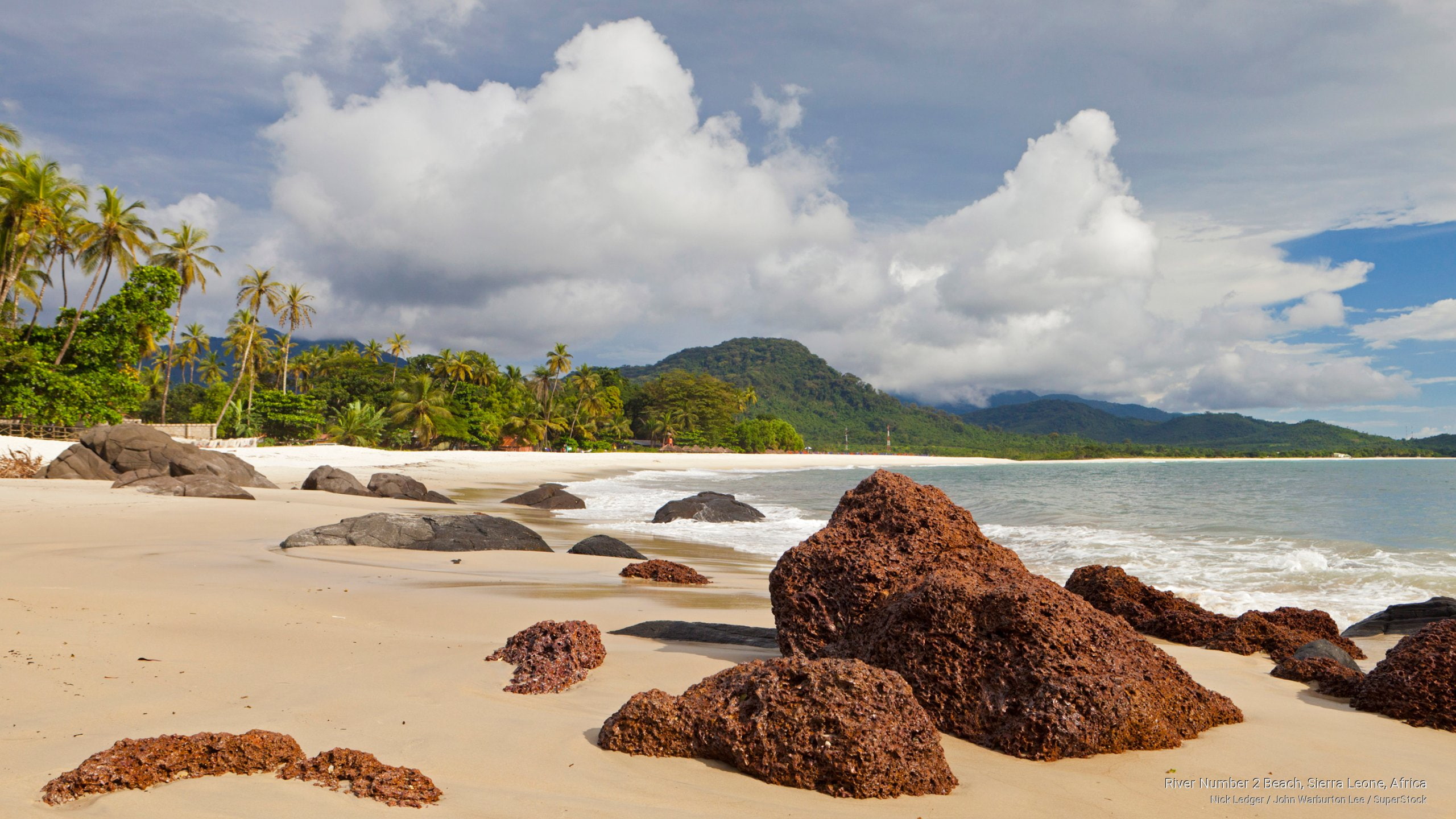 Africa, river, leone, sierra, number, 2K, beach, HD Wallpaper