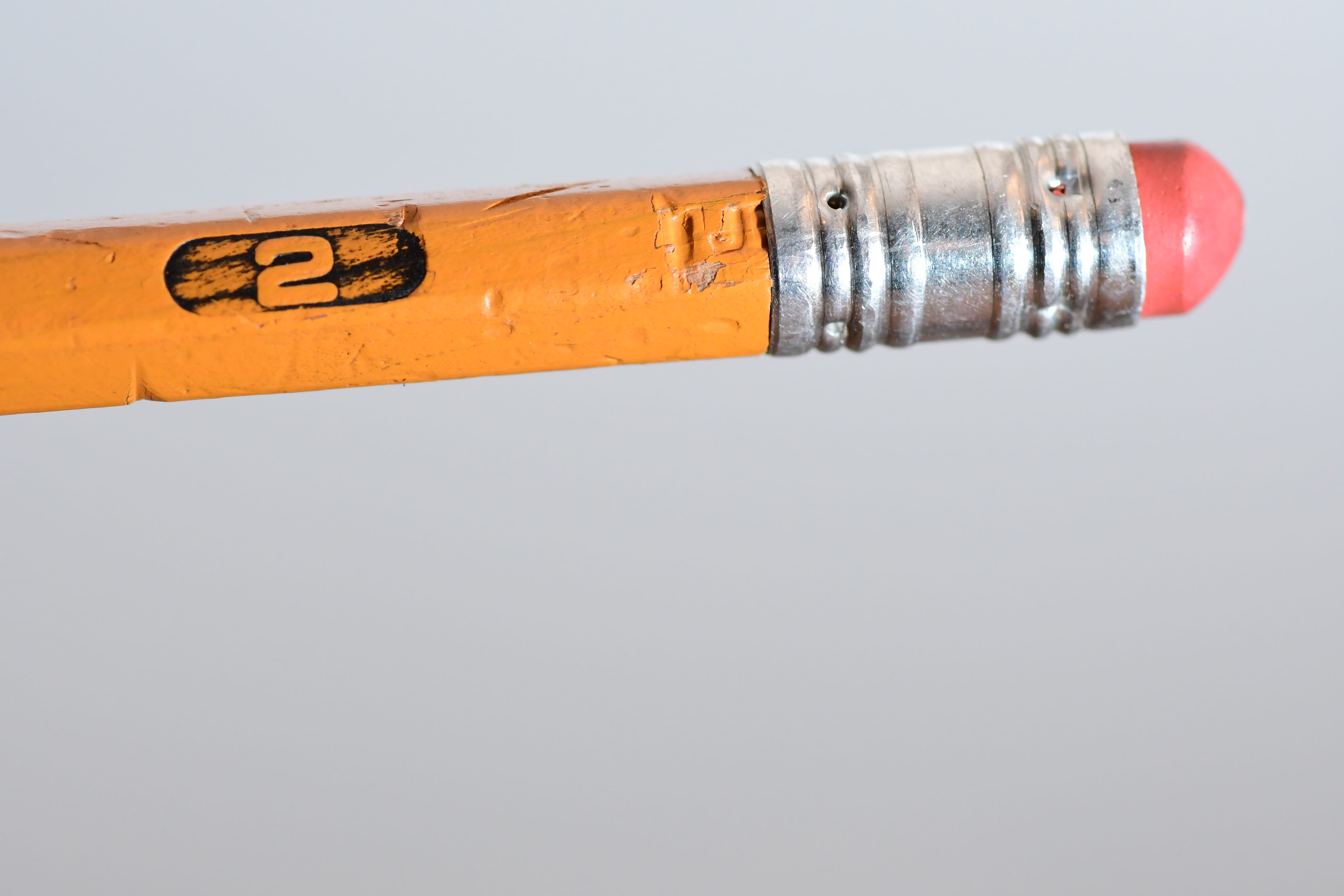 5K, equipment, yellow, cut out, copy space, studio shot, eraser, orange, still life, indoors, single object, wood - material, work tool, close-up, no people, HD Wallpaper