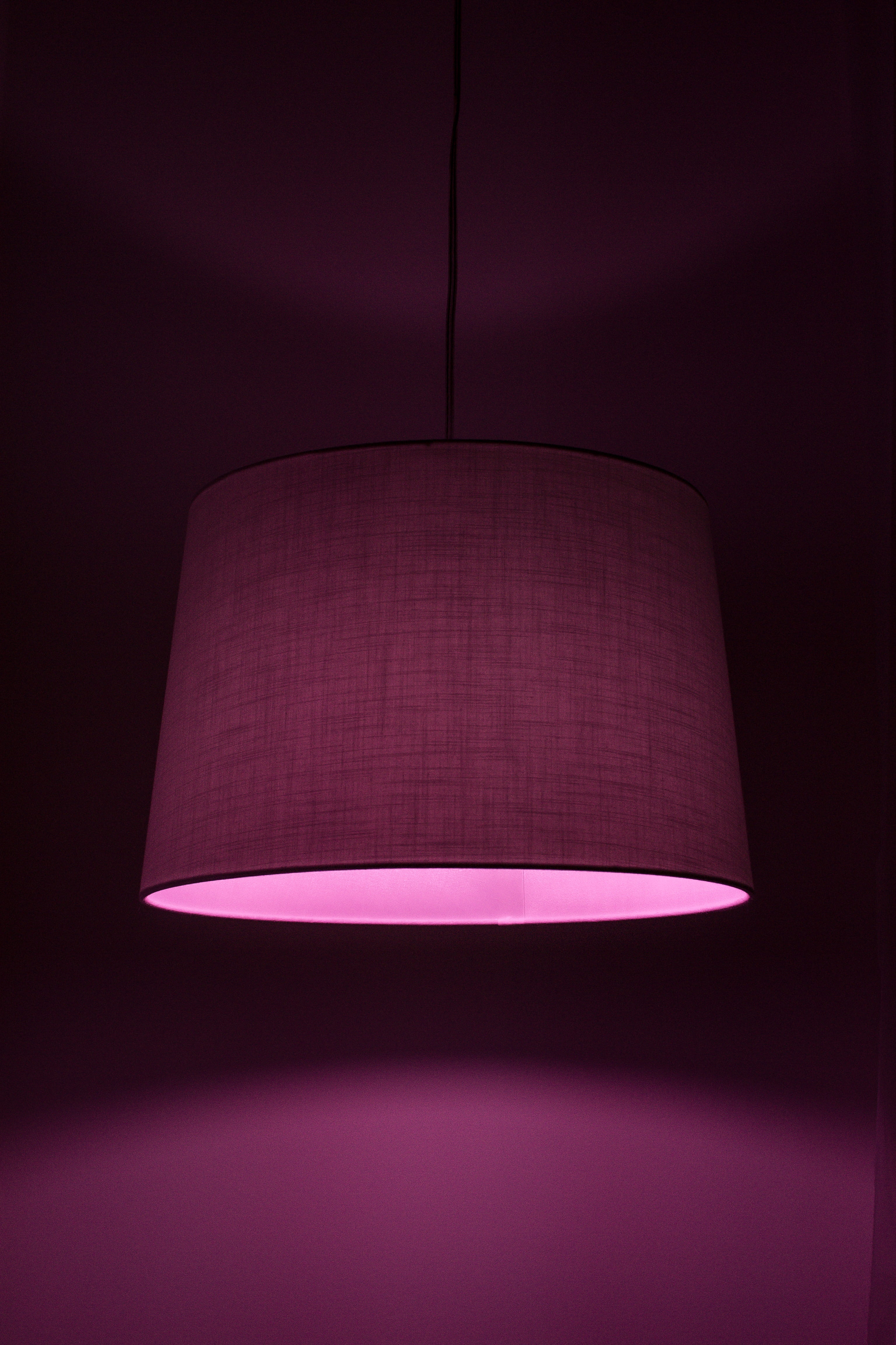 electric lamp, monochrome, dim, bulb, lamp, side table, lowkey, light, hanging, no people, close-up, 4K, lighting equipment, illuminated, domestic room, Phone HD Wallpaper