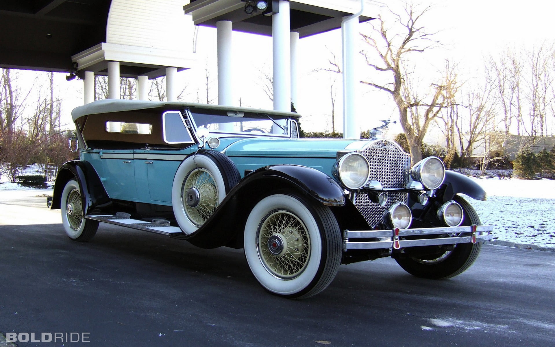 vintage, parking, nature, teal, Oldtimer, outdoors, city, vehicle, no people, land vehicle, road, car, built structure, mode of transportation, motor vehicle, HD Wallpaper