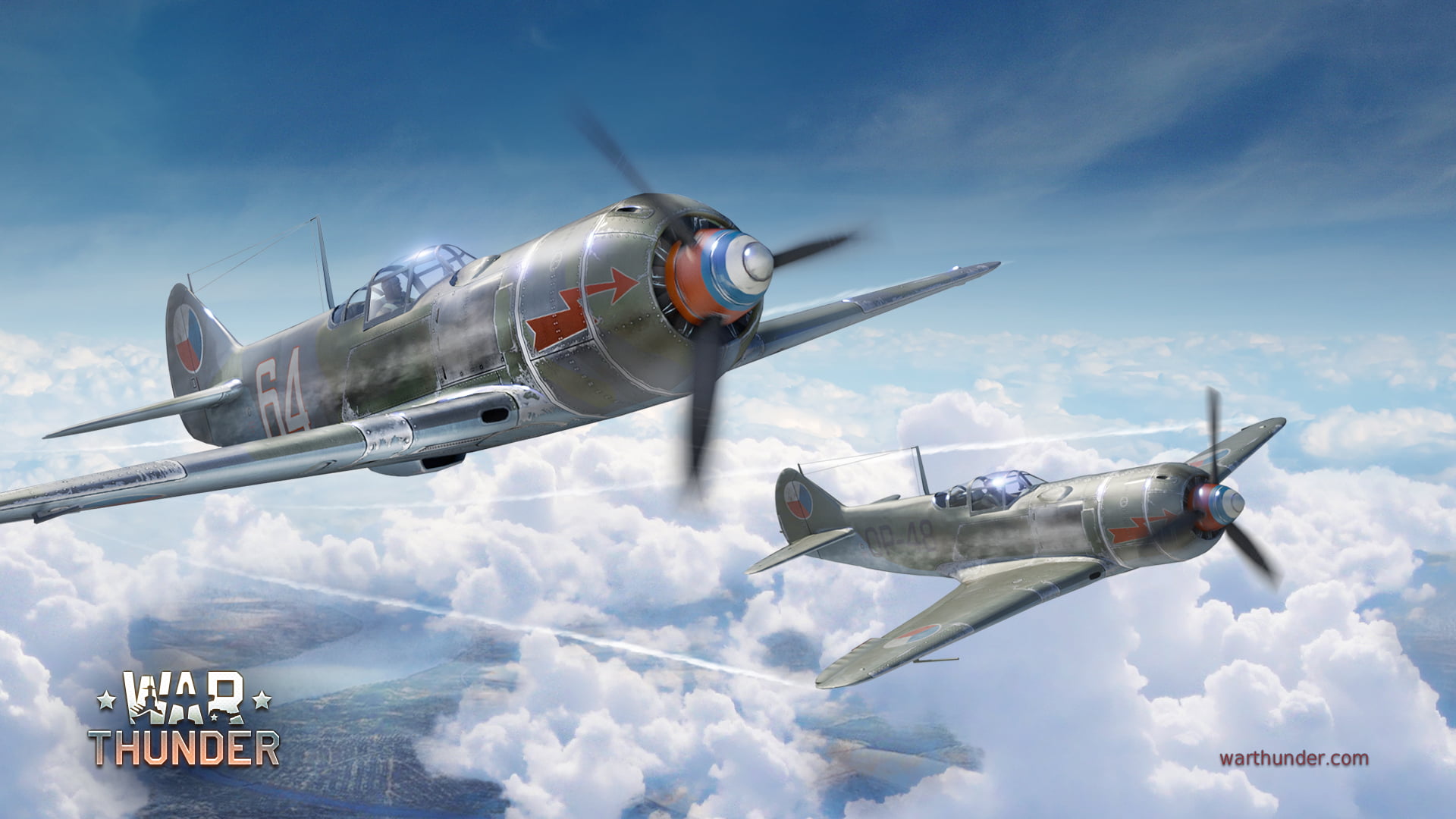 flying, airplane, plane, wars, single-engine, Soviet, day, speed, power, commercial Airplane, cloud - Sky, digital composite, clouds, army, military Airplane, HD Wallpaper