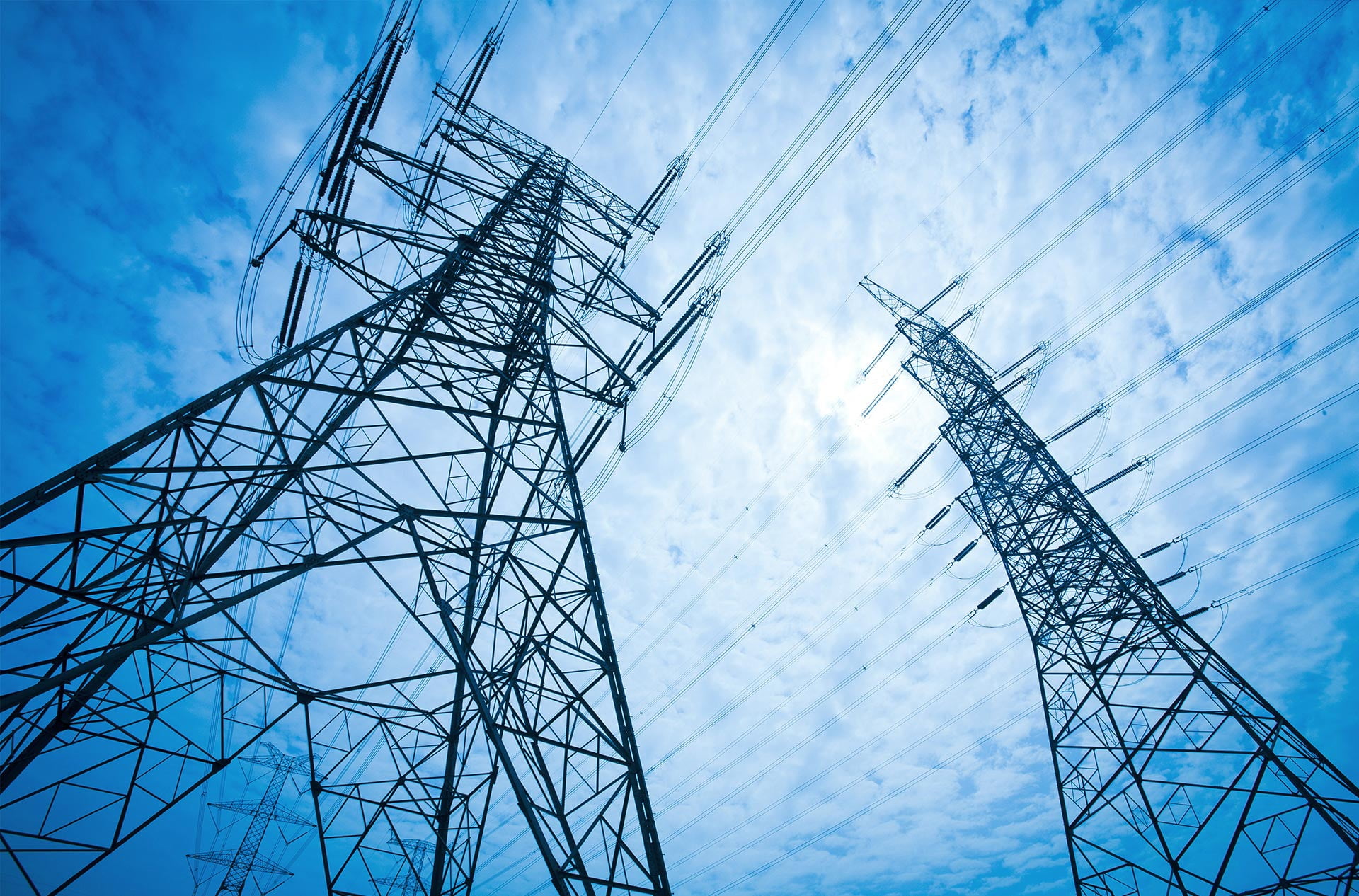 nature, tower, complexity, cable, power lines, built structure, construction industry, electricity pylon, connection, blue, alloy, power line, architecture, HD Wallpaper