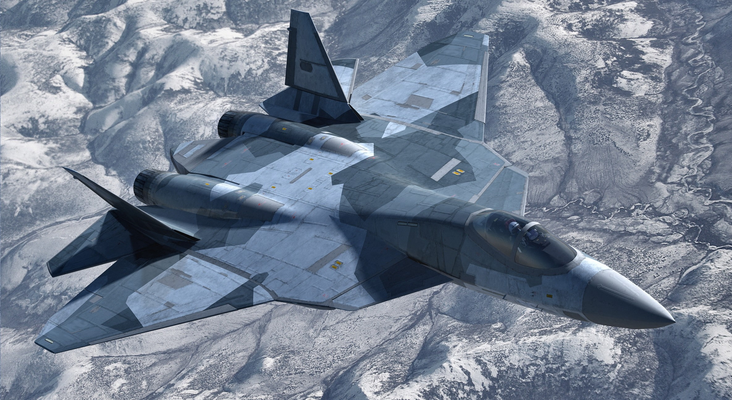 shadow, rock - object, solid, speed, The sky, airplane, gray, sunlight, nature, military, snow, air Force, jet, fighter Plane, T-50, weapon, armed Forces, HD Wallpaper