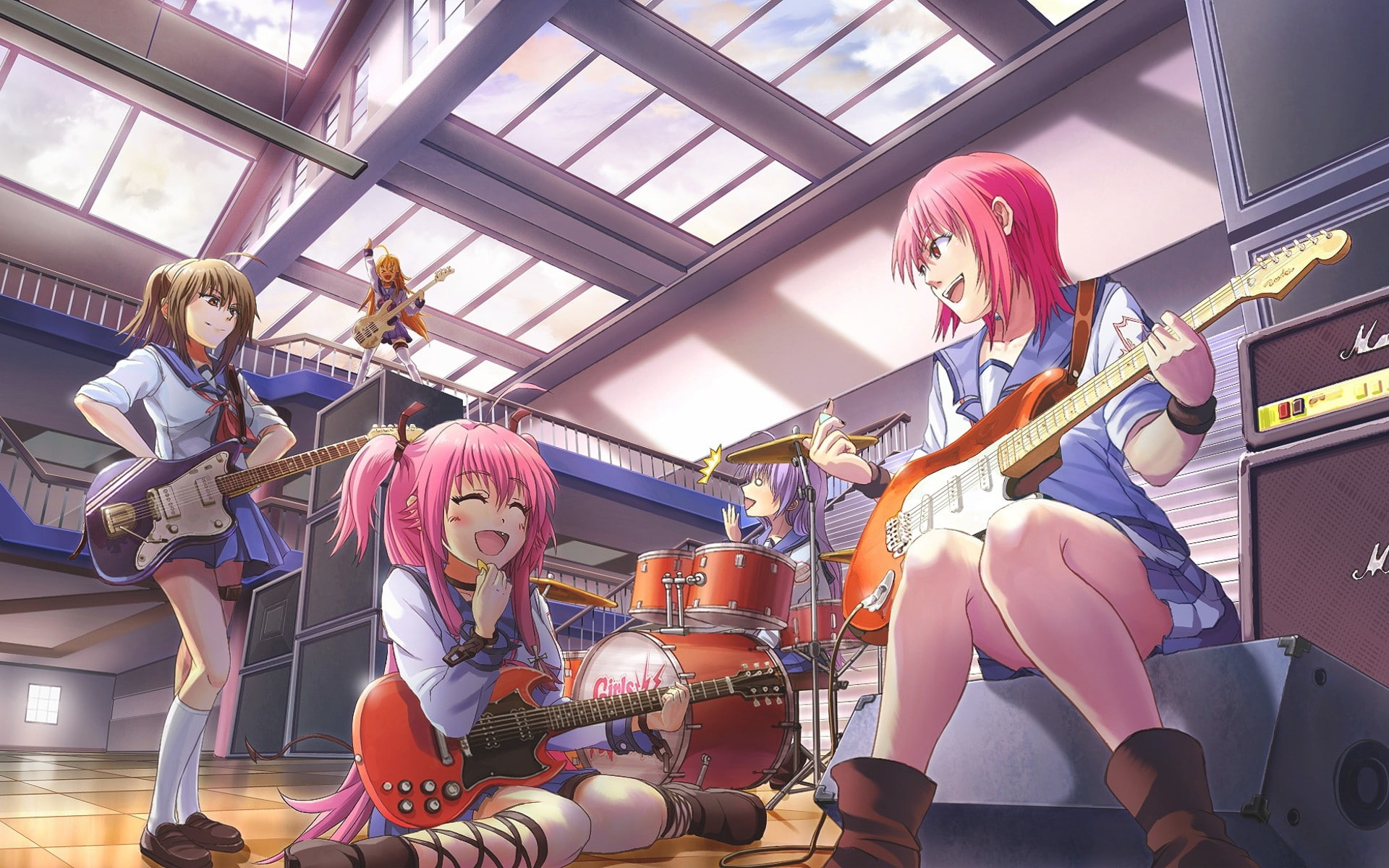 Anime, Hisako (Angel Beats!), Masami Iwasawa, Miyuki Irie, Yui (Angel Beats!), Yusa (Angel Beats!), Angel Beats!, Shiori Sekine, 1080P, HD Wallpaper