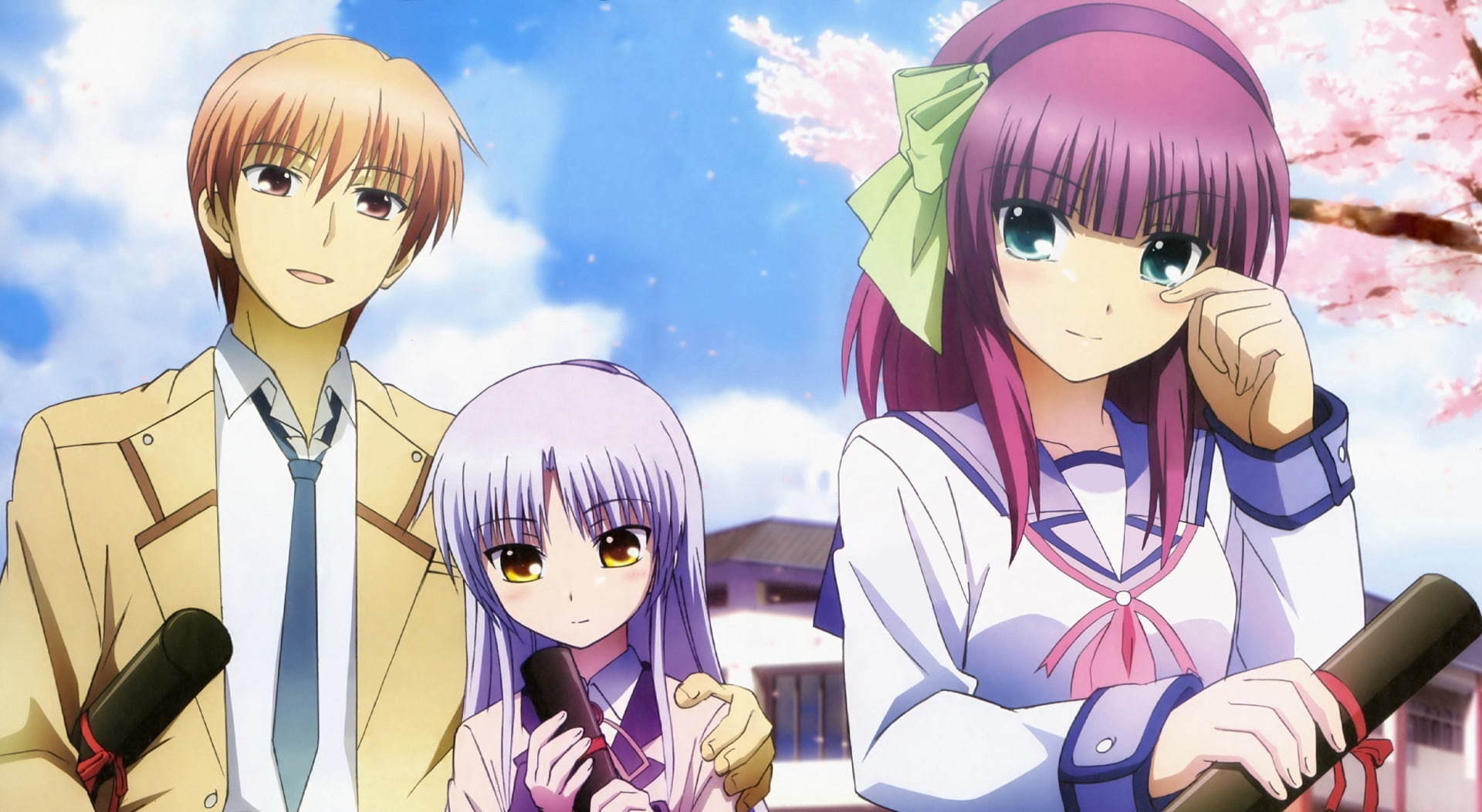 sunglasses, multi colored, beats, angel, creativity, outdoors, yuri nakamura, kanade tachibana, otonashi, mannequin, no people, female, representation, HD Wallpaper