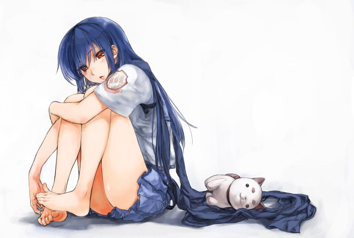 480P, females, full length, anime, witch, costume, togetherness, people, young adult, adult, studio shot, emotion, depression - sadness, fashion, beauty, HD Wallpaper