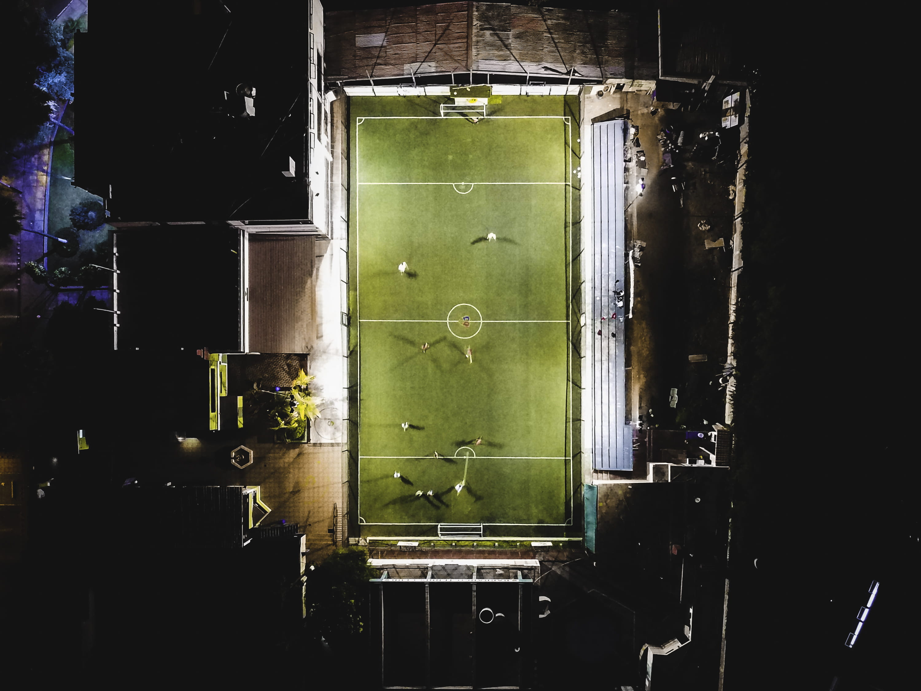 drone football, run-down, factory, technology, lima, mavic, field, no people, obsolete, green color, town, electrical equipment, industry, dji, metal, old, HD Wallpaper