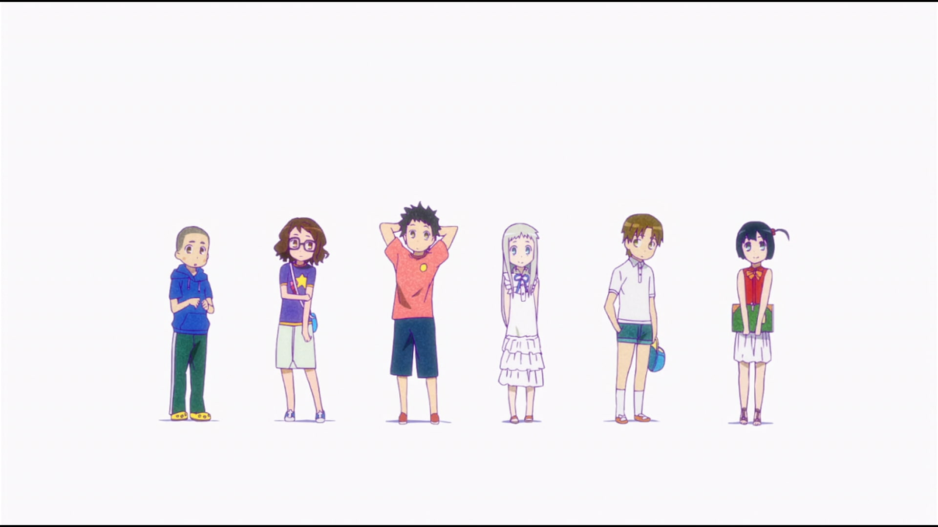friendship, side by side, cut out, child, 1080P, people, indoors, standing, offspring, girls, childhood, Ano Hi Mita Hana no Namae wo Bokutachi wa Mada Shiranai, HD Wallpaper