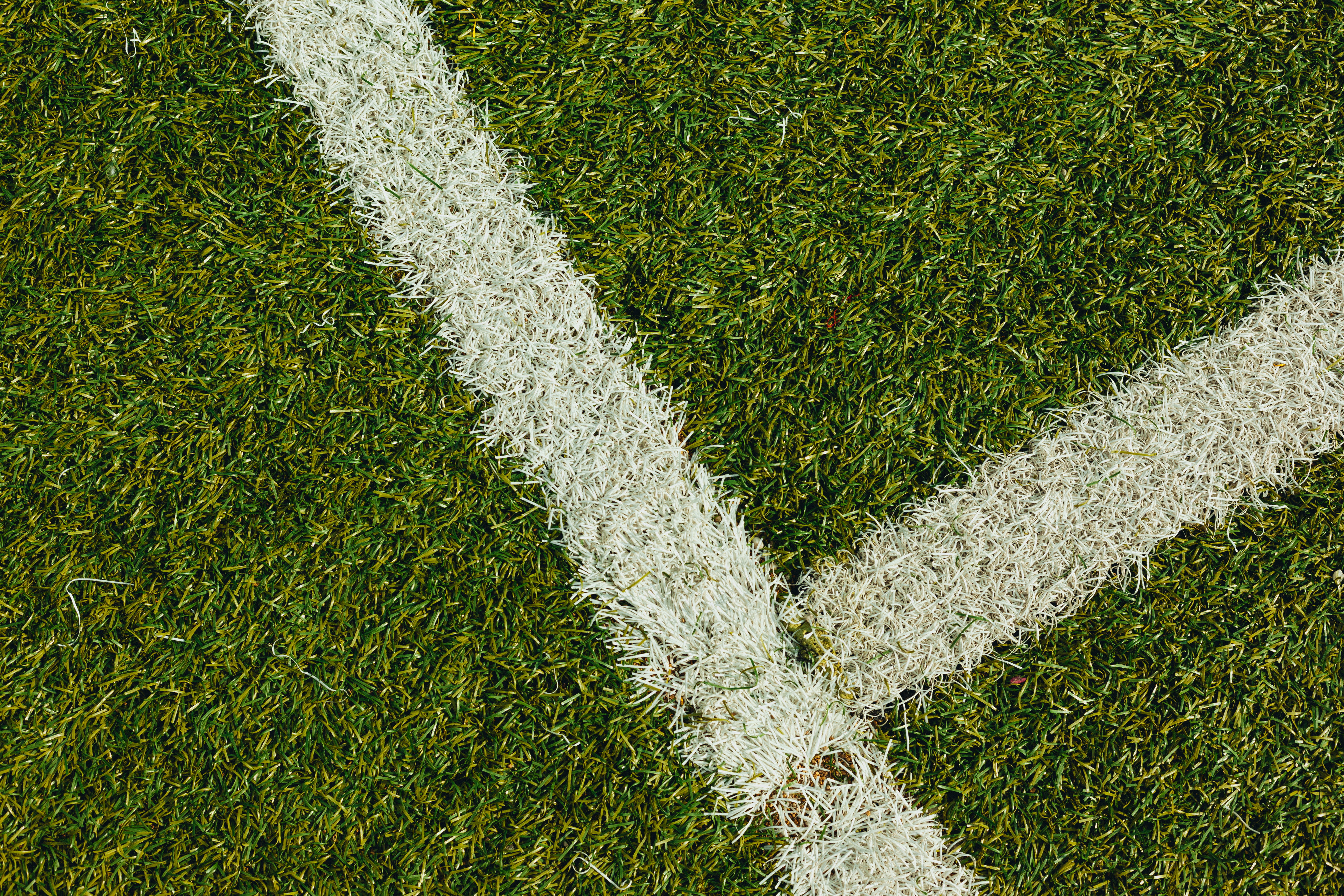 45 degree, stadium, nature, soccer field, white, field, intersect, play, grass area, high angle view, growth, outdoors, land, sport, paint, green color, HD Wallpaper