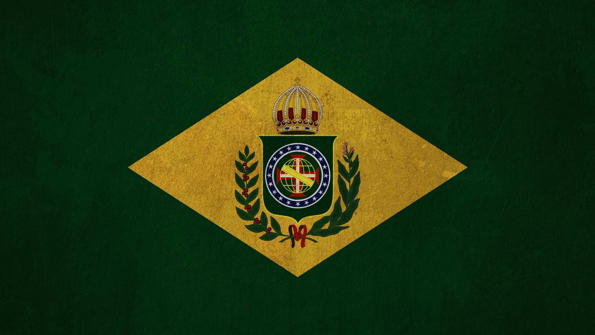Brazil, flag, 1080P, HD Wallpaper