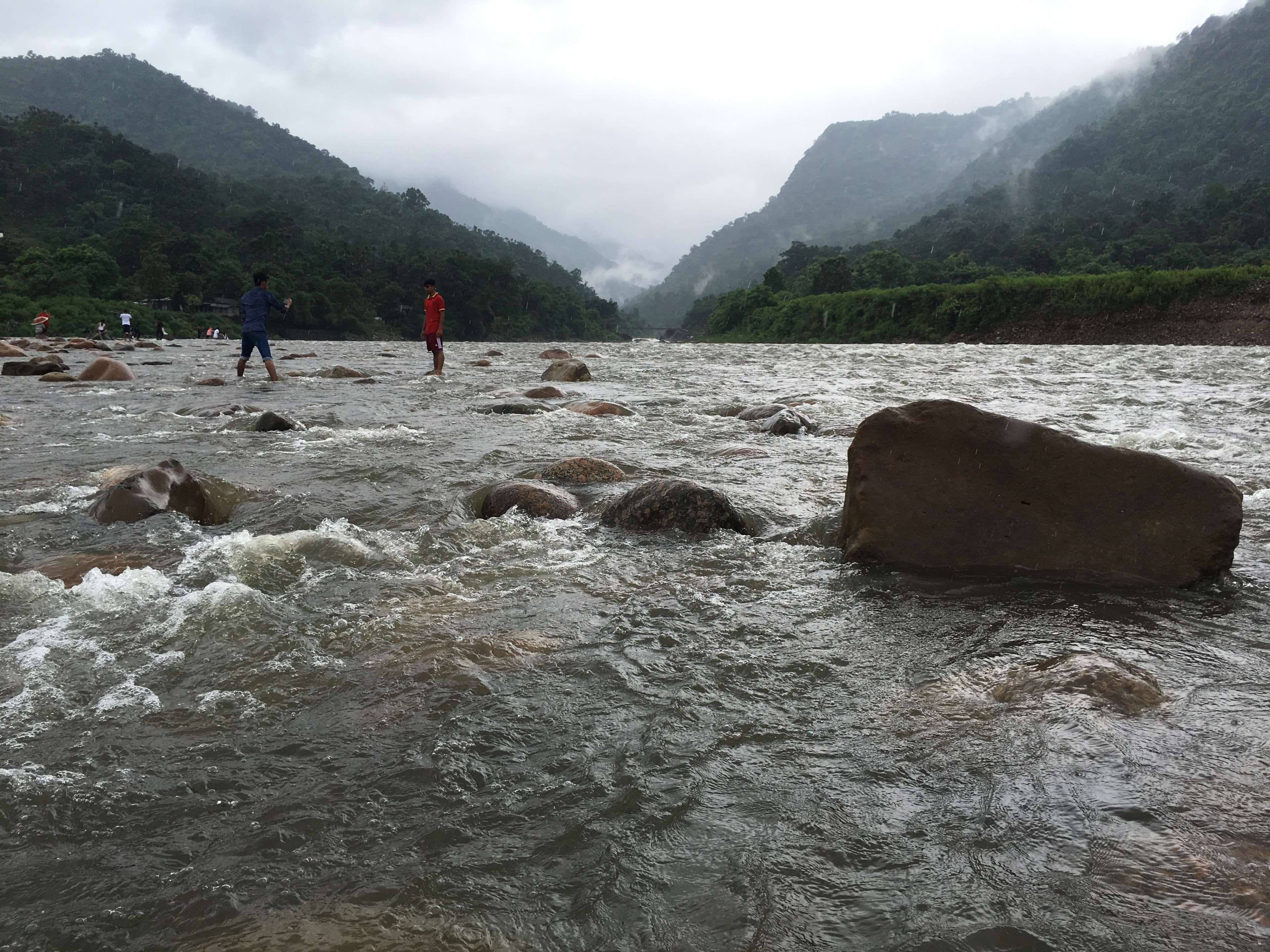 outdoors, bangladesh, people, non-urban scene, 4K, scenics - nature, water, syleth, men, mountain, tranquility, flowing water, day, lifestyles, solid, HD Wallpaper