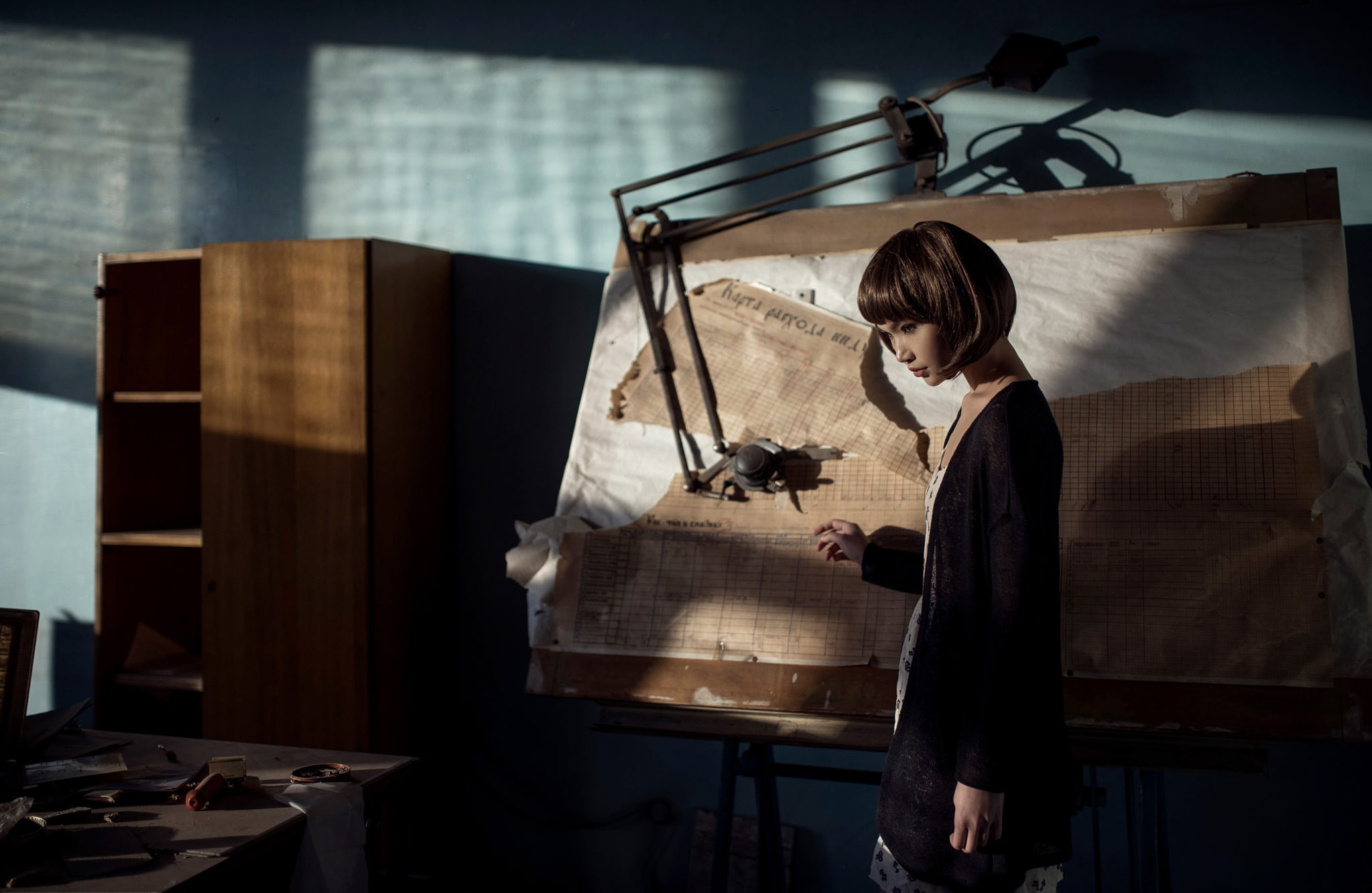 Maxim Guselnikov, Slightly Out Of Reach, girl, 1080P, the rate map, Karina Kim, HD Wallpaper