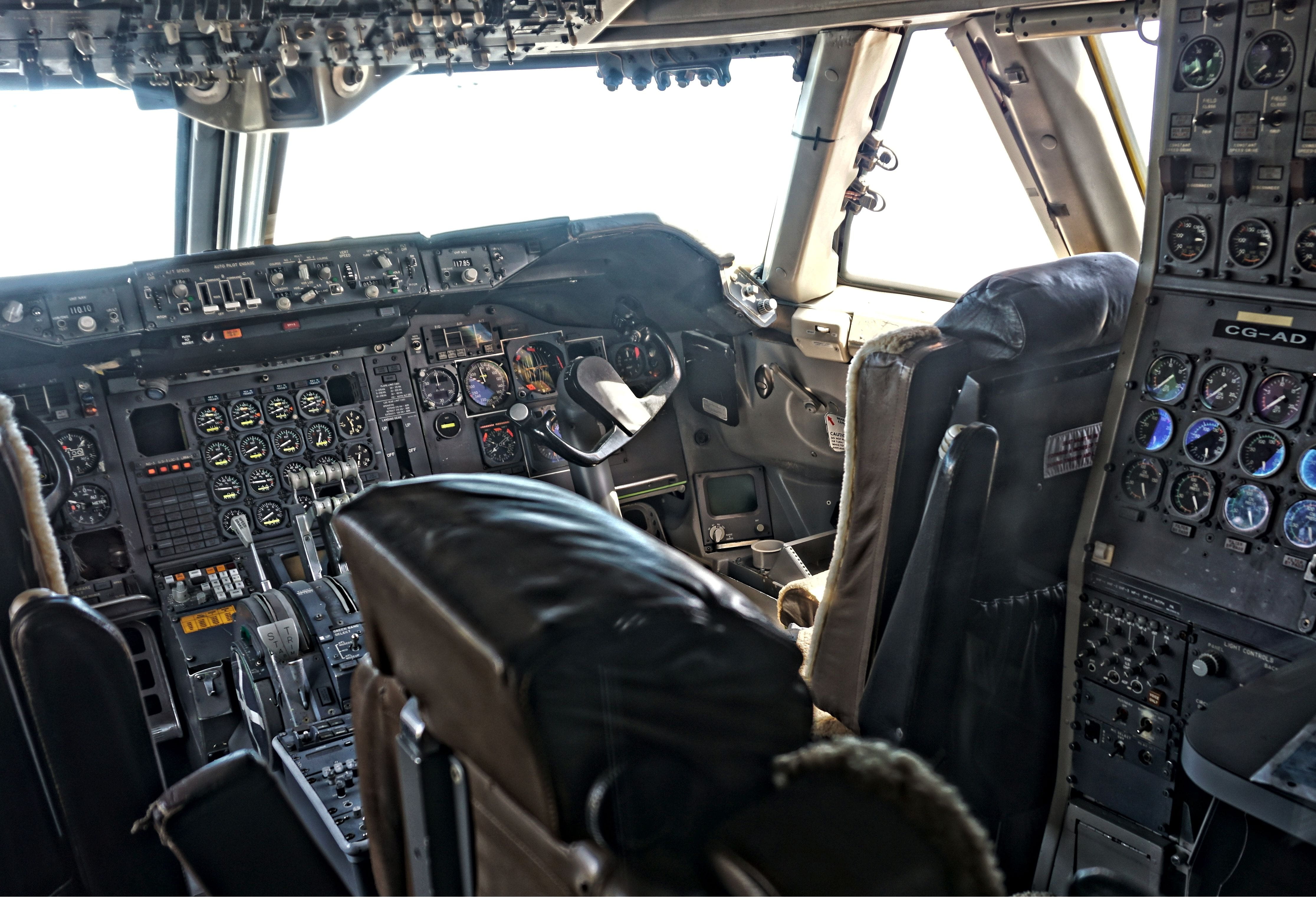 Aircraft, radial engine, Machine, control panel, dashboard, no people, equipment, flying, indoors, machine, aviation, speyer, seat, piloting, engine, aerospace industry, HD Wallpaper