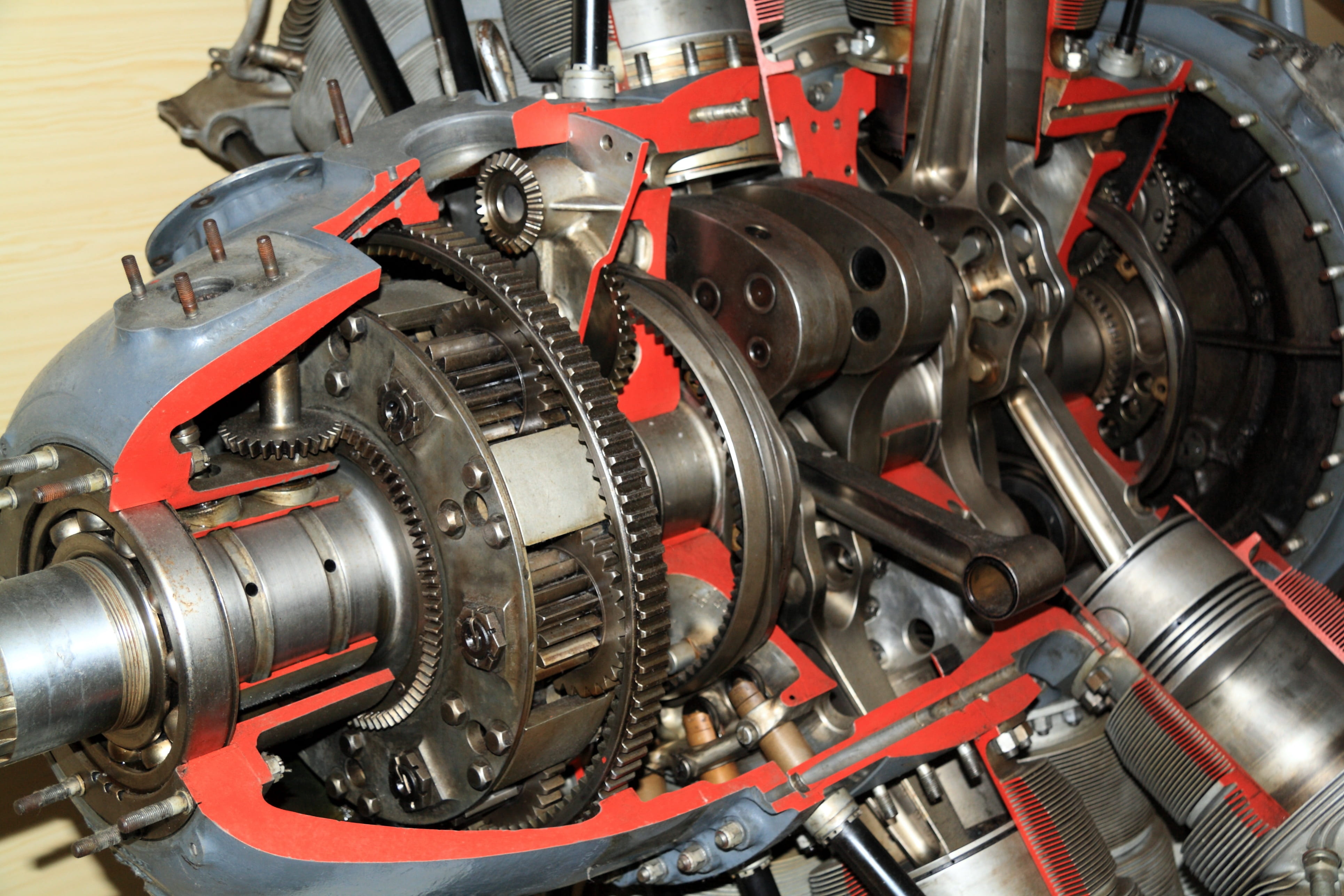 untitled, motor vehicle, airplane, alloy, clean, metal, machine part, close-up, repairing, mode of transportation, museum, valve, 4K, radial, man made, HD Wallpaper