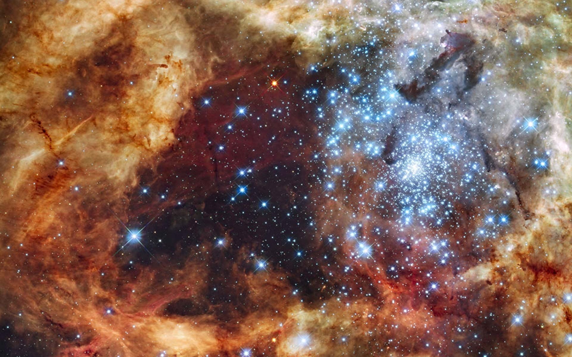 star - space, cloud - sky, nebula, majestic, multi colored, night, infinity, universe, nature, illuminated, 1080P, galaxy, beauty in nature, HD Wallpaper
