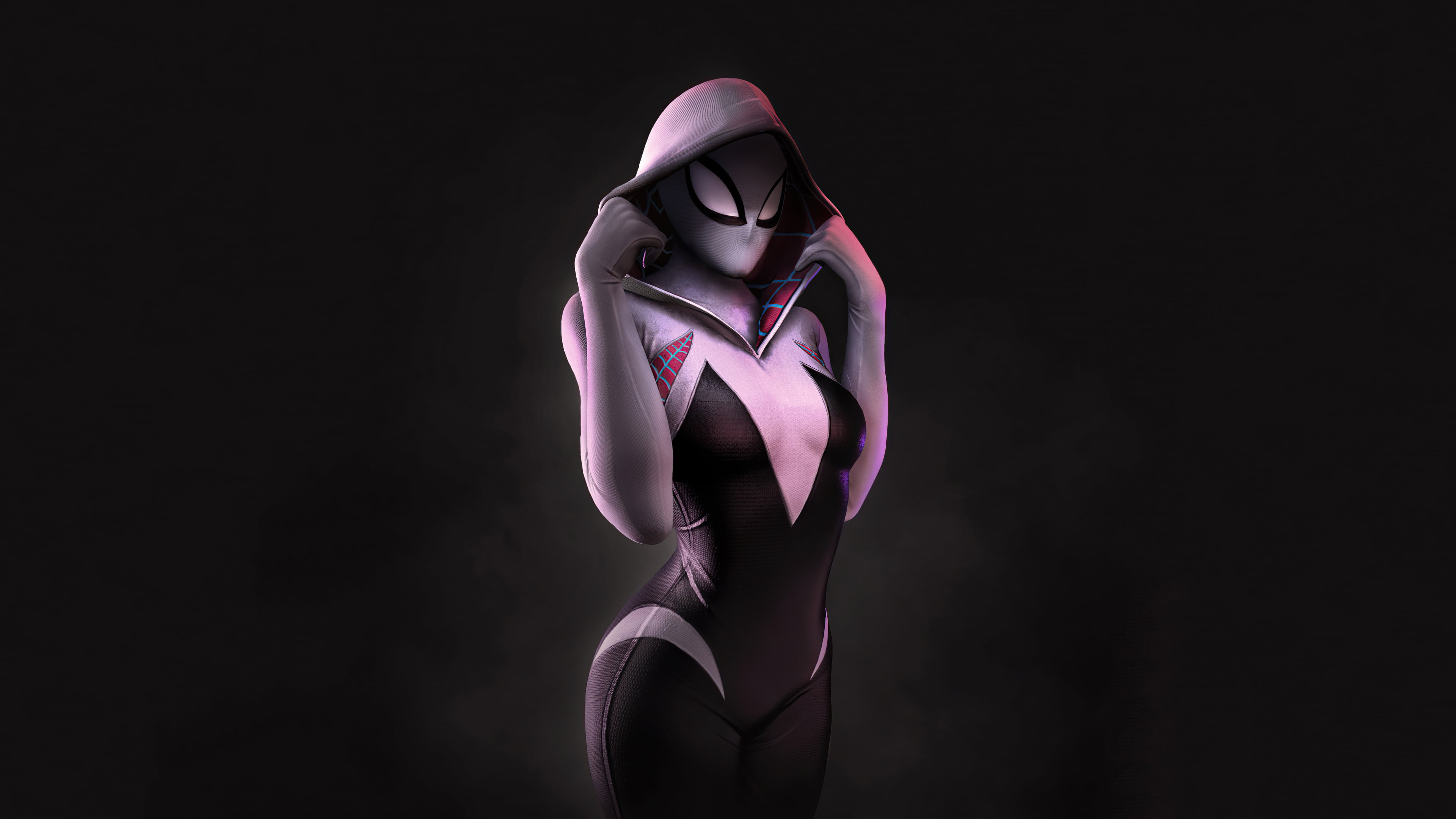 superheroines, 4K, Spider Gwen, ArtStation, superhero, Gwen Stacy, artwork, 4K, HD Wallpaper