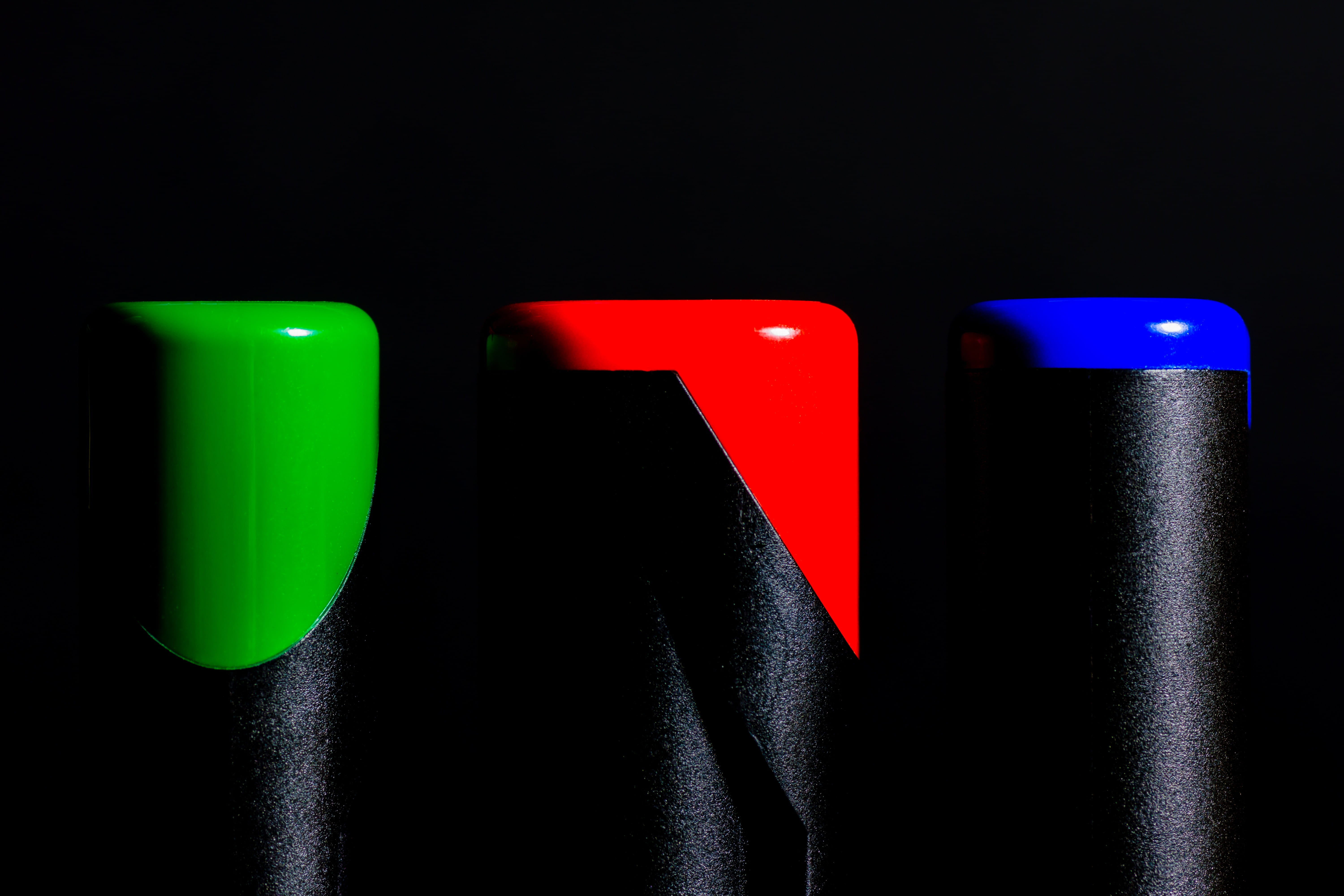 pens, design, paint, indoors, black background, arts culture and entertainment, school, green color, draw, backgrounds, close-up, bottles, global communications, HD Wallpaper