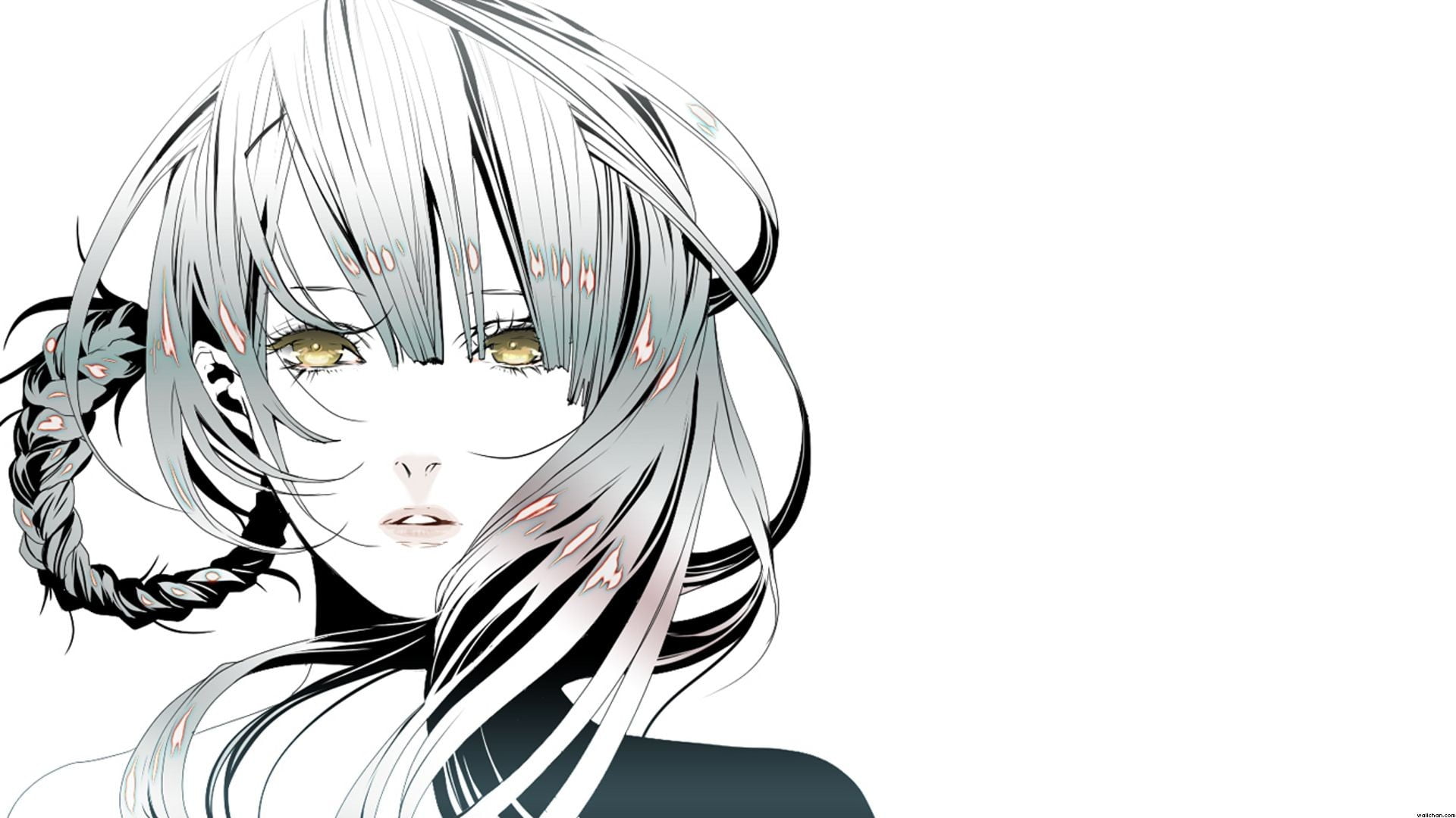 human representation, art and craft, teenager, still life, Kaine (NierR), one person, nature, white, representation, close-up, anime girls, cut out, digital composite, HD Wallpaper