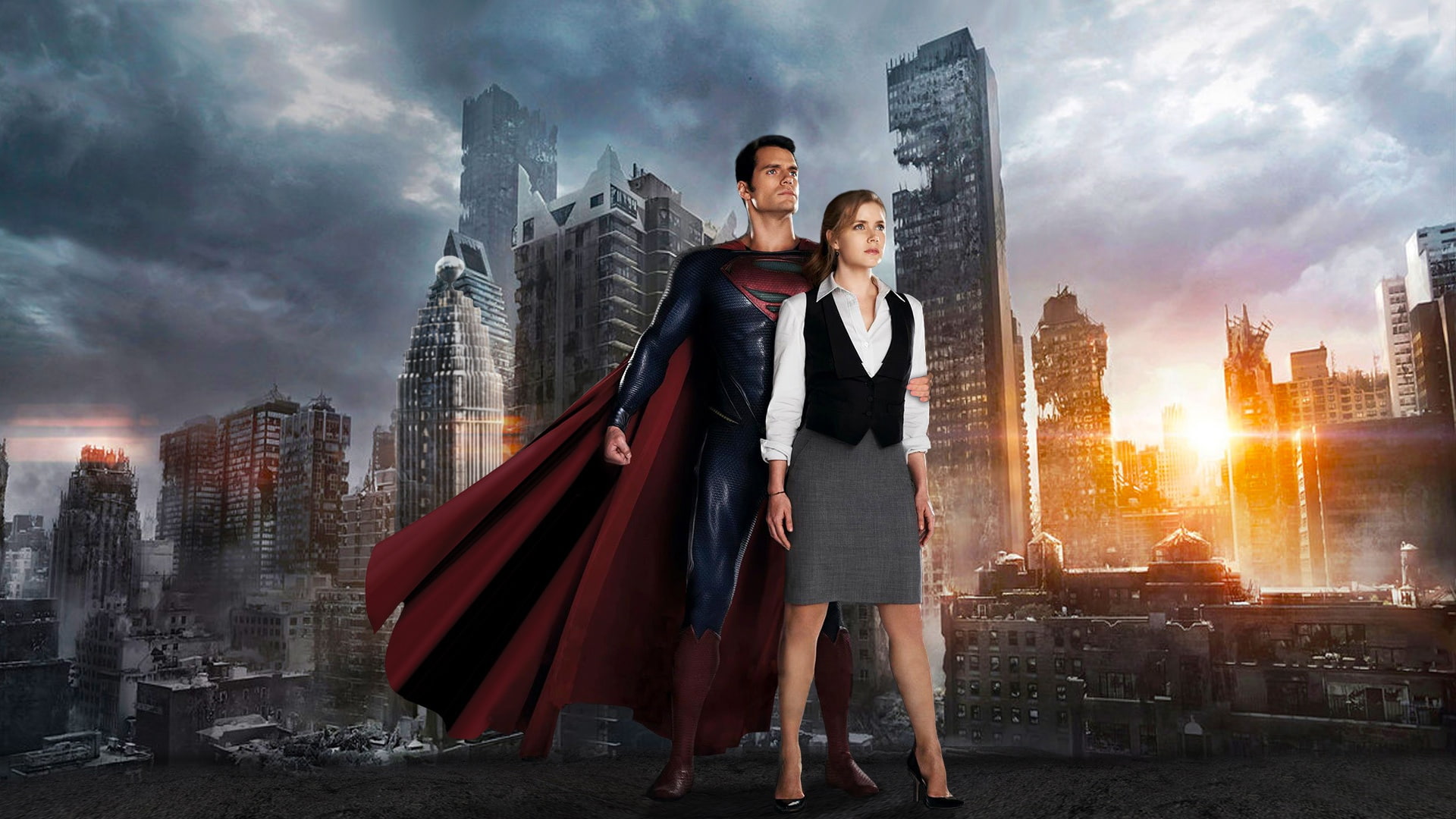 1080P, Steel, Man, Girlfriend, Superman, HD Wallpaper