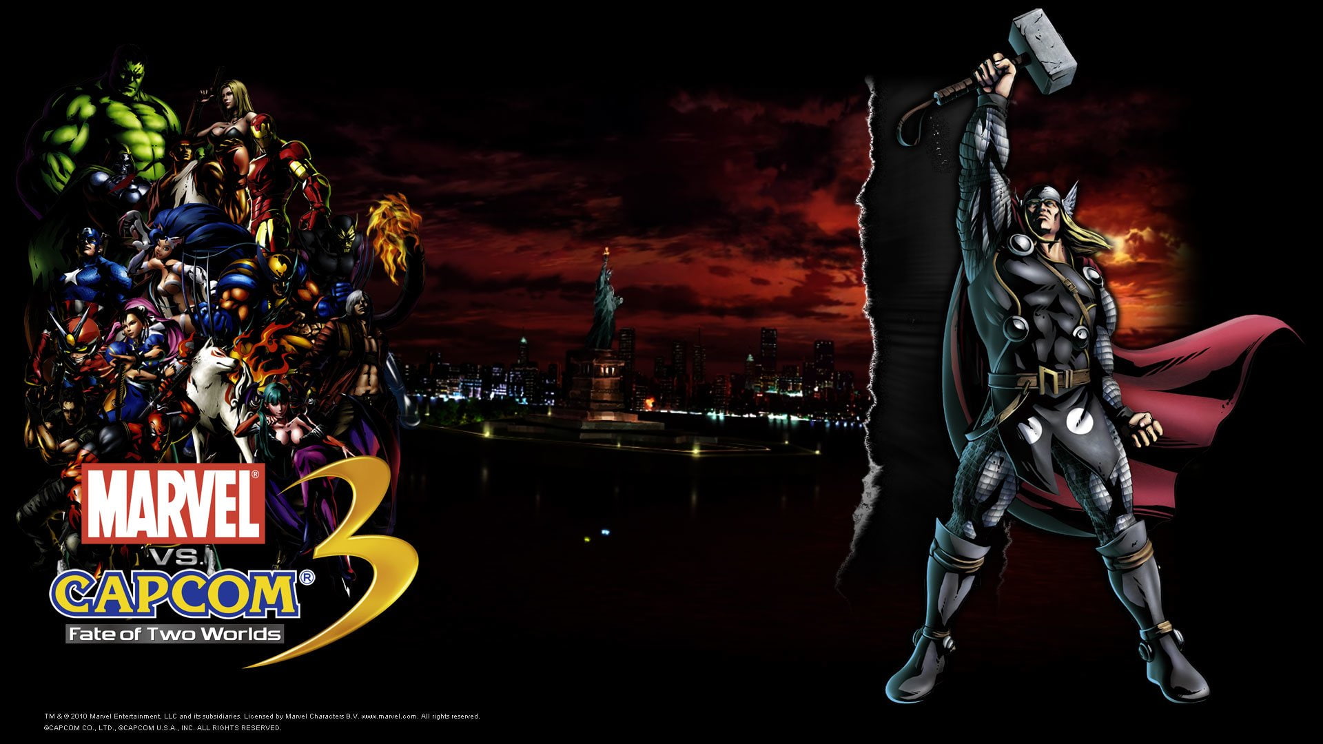 Video Game, Marvel vs. Capcom 3: Fate of Two Worlds, Marvel vs. Capcom, 1080P, HD Wallpaper