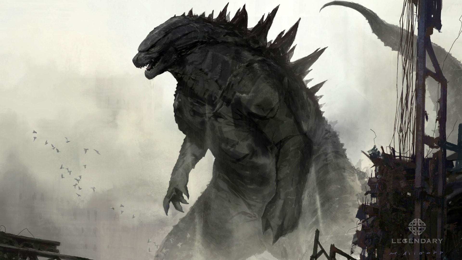 craft, built structure, outdoors, representation, action, 1080P, creature, sculpture, Godzilla, sci, fi, monster, creativity, dragon, art and craft, day, HD Wallpaper