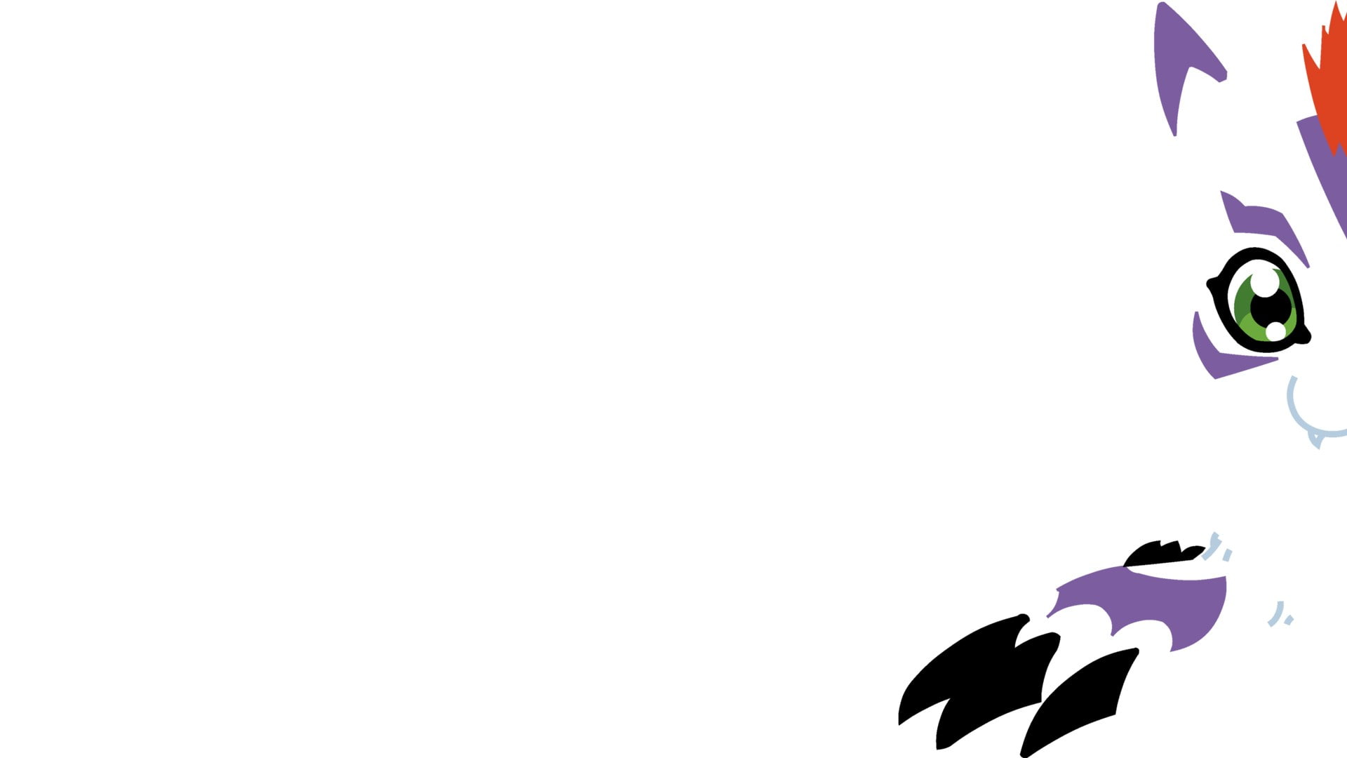 studio shot, paper, nature, digimon adventure tri, copy space, 1080P, indoors, art and craft, white background, bird, animal, vertebrate, black color, HD Wallpaper