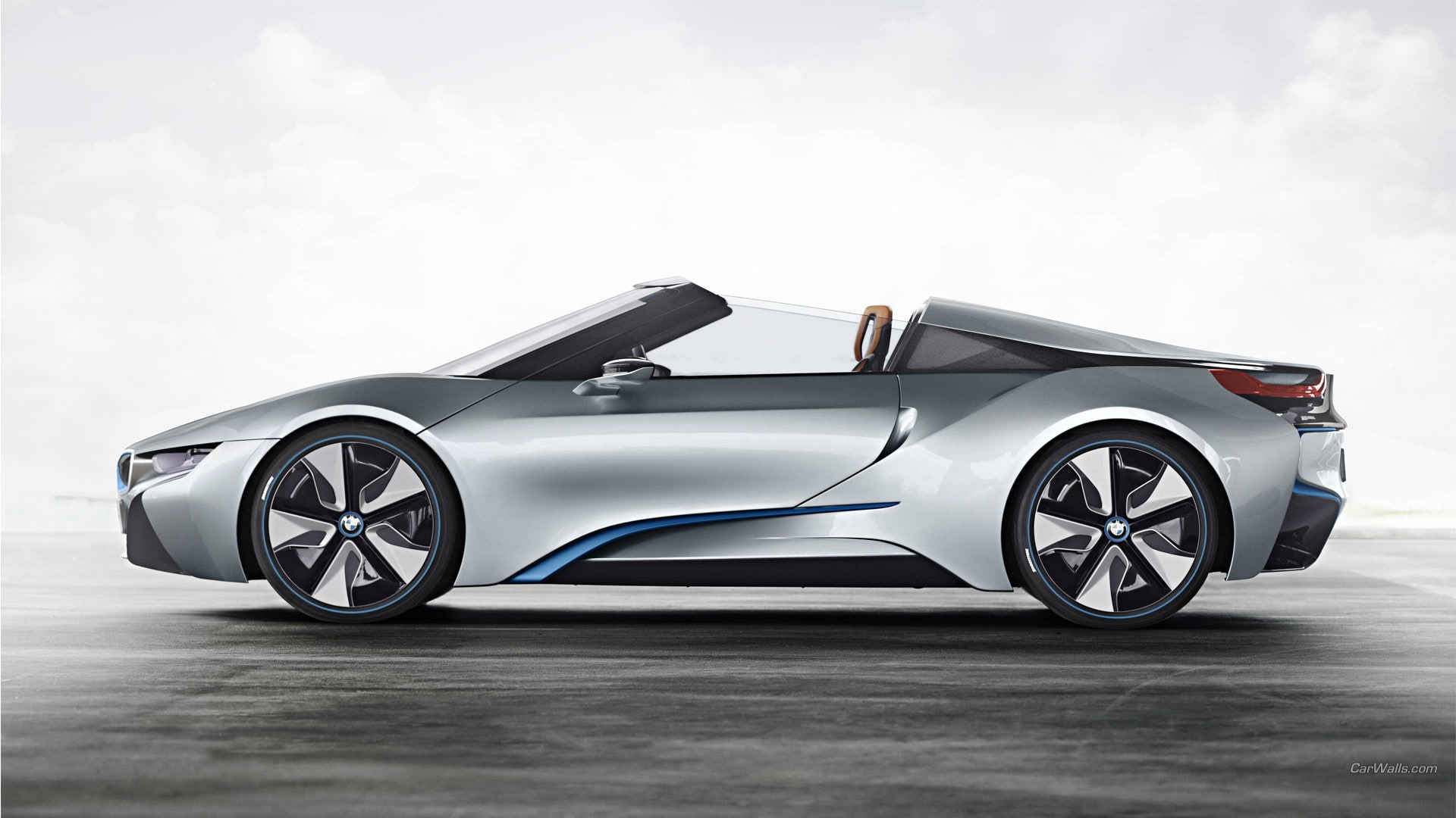 silver cars, vehicle, BMW i8, 1080P, BMW, car, HD Wallpaper
