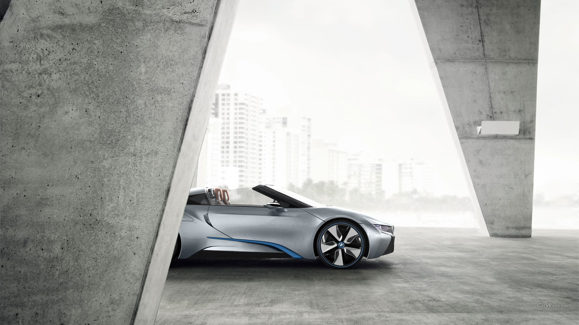 vehicle, silver cars, BMW, 1080P, car, BMW i8, HD Wallpaper